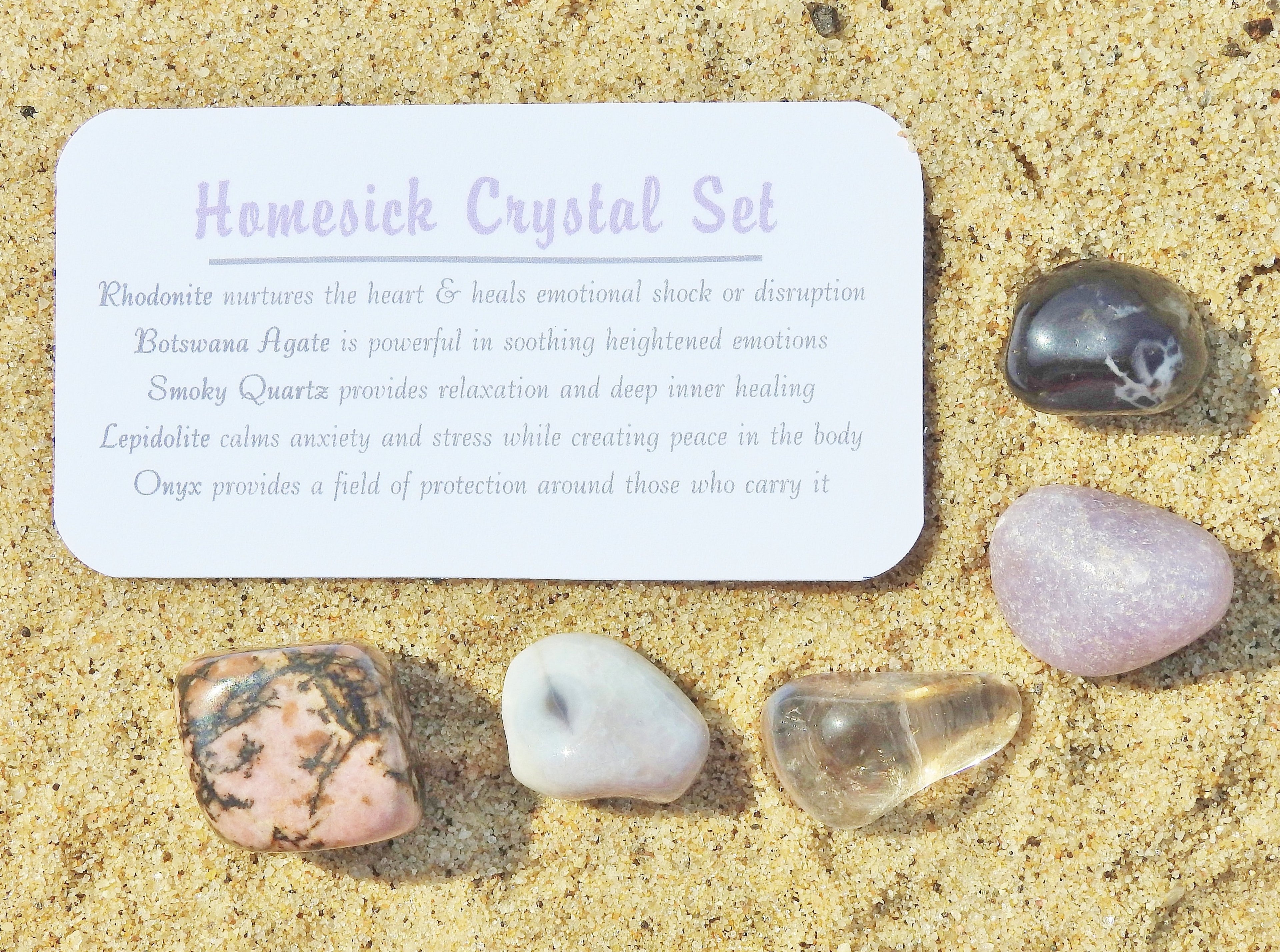 Homesick Crystal Jar Set - Mindful Intentions