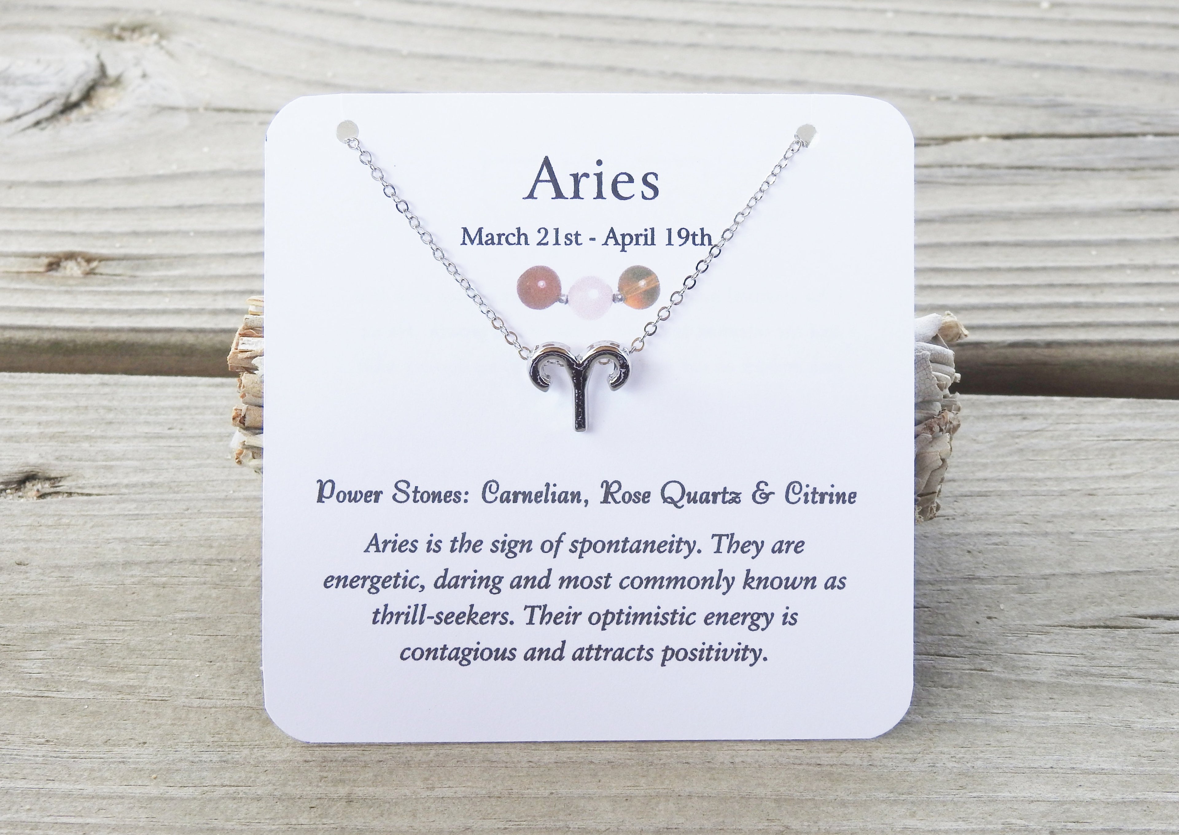 Aries Necklace- Zodiac Necklace - Mindful Intentions
