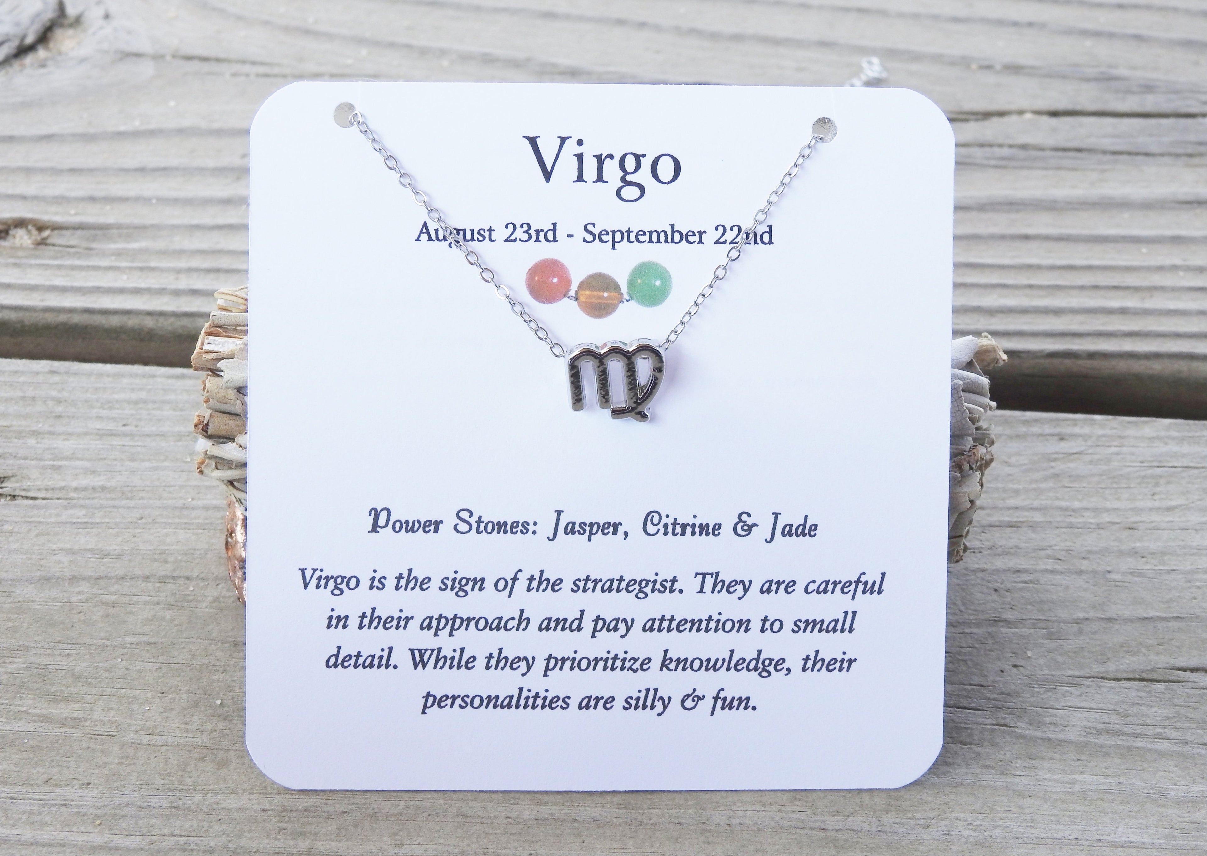 Virgo Zodiac Necklace - Mindful Intentions