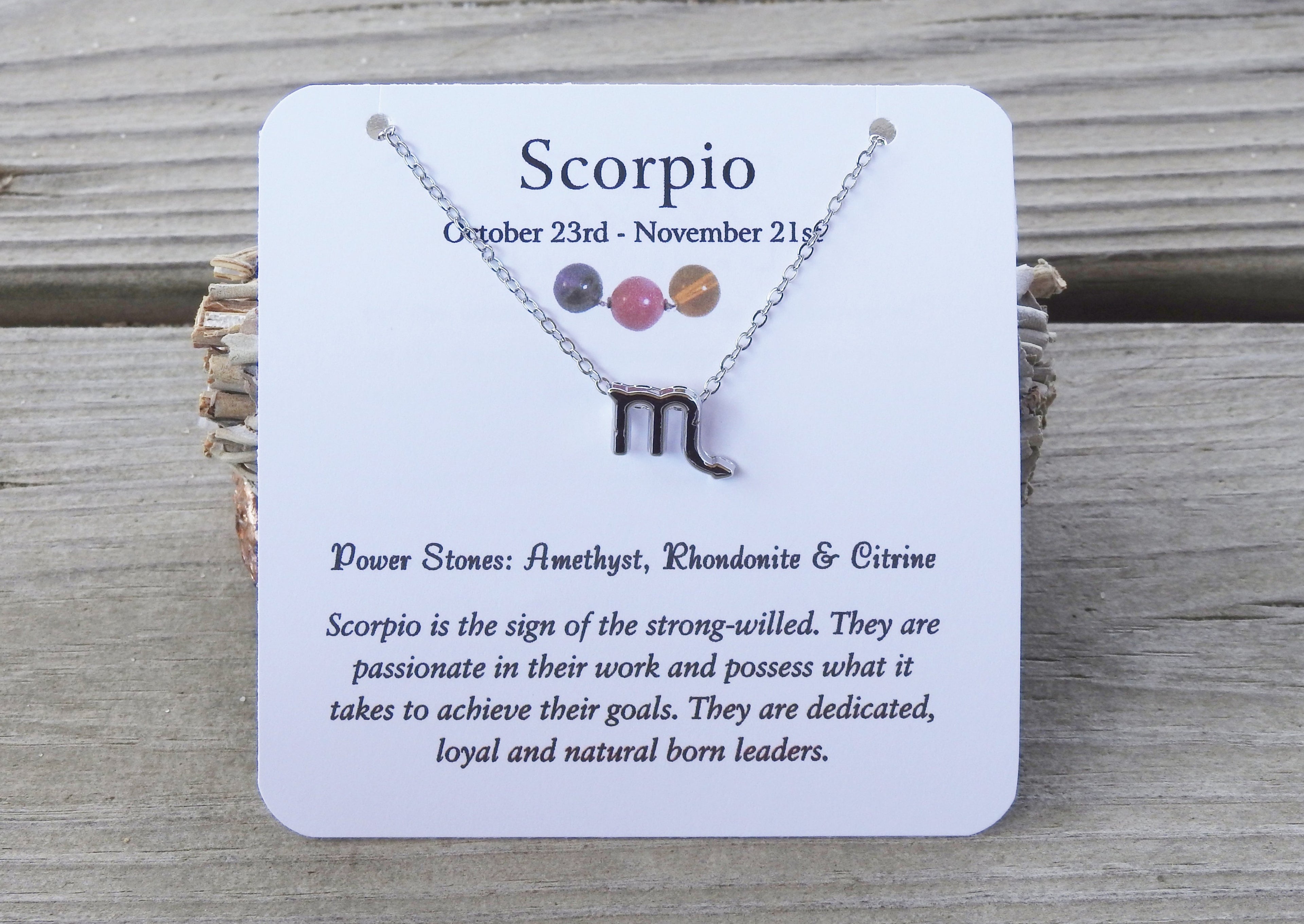 Scorpio Zodiac Necklace - Mindful Intentions