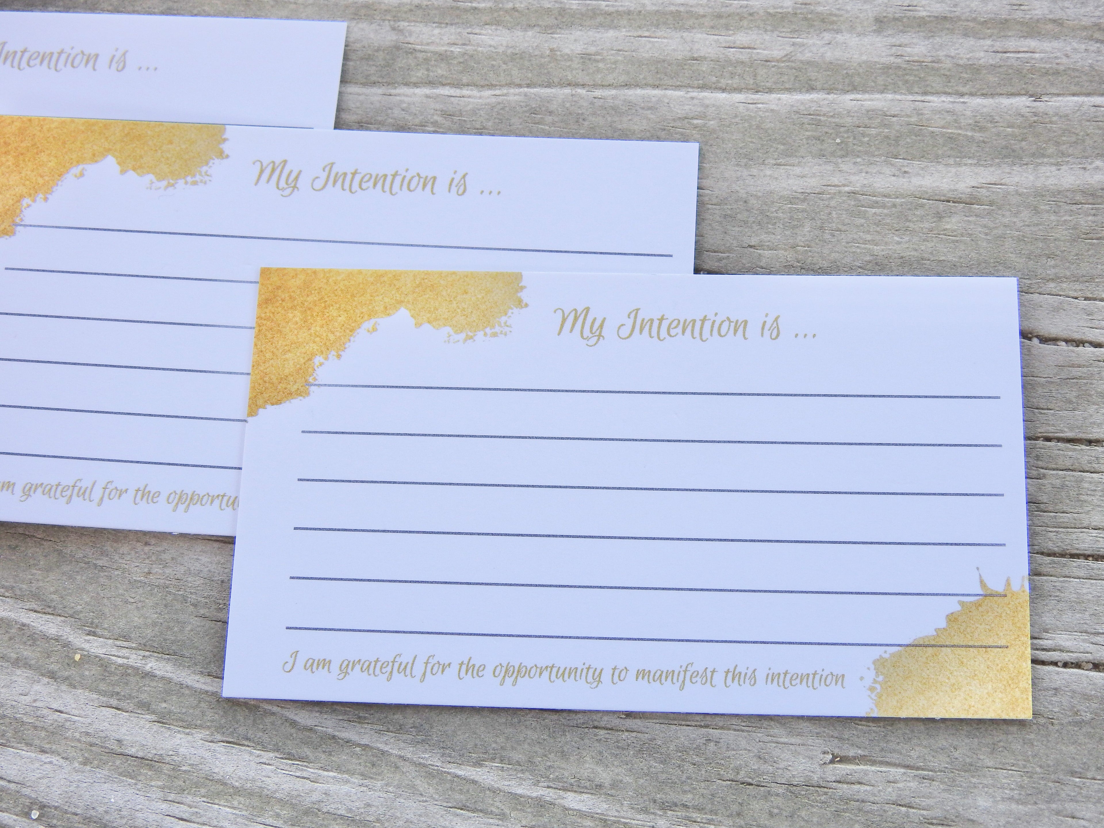 50 pack Intention Setting Cards- Manifesting Intention Cards - Mindful Intentions