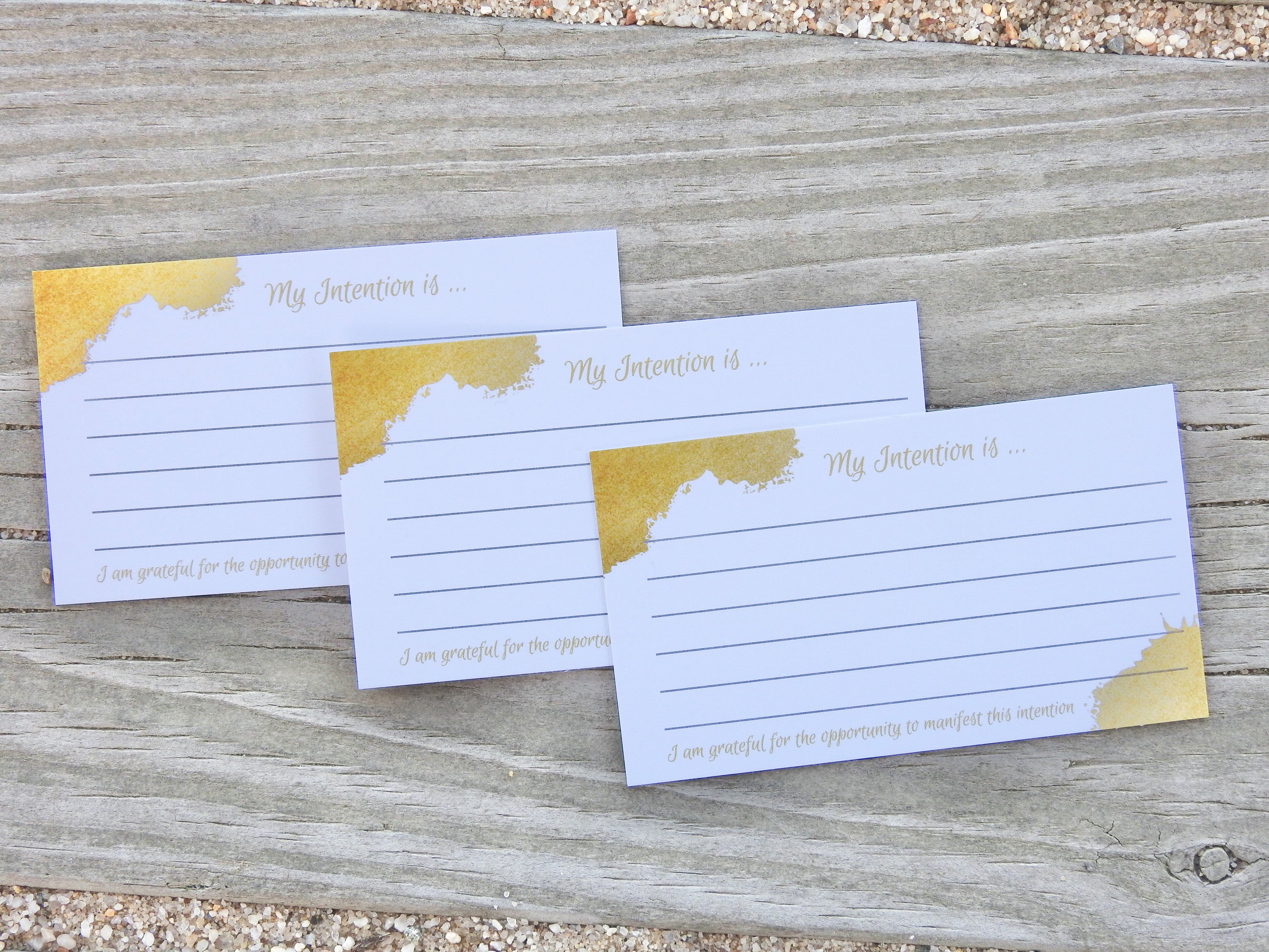 50 pack Intention Setting Cards- Manifesting Intention Cards - Mindful Intentions