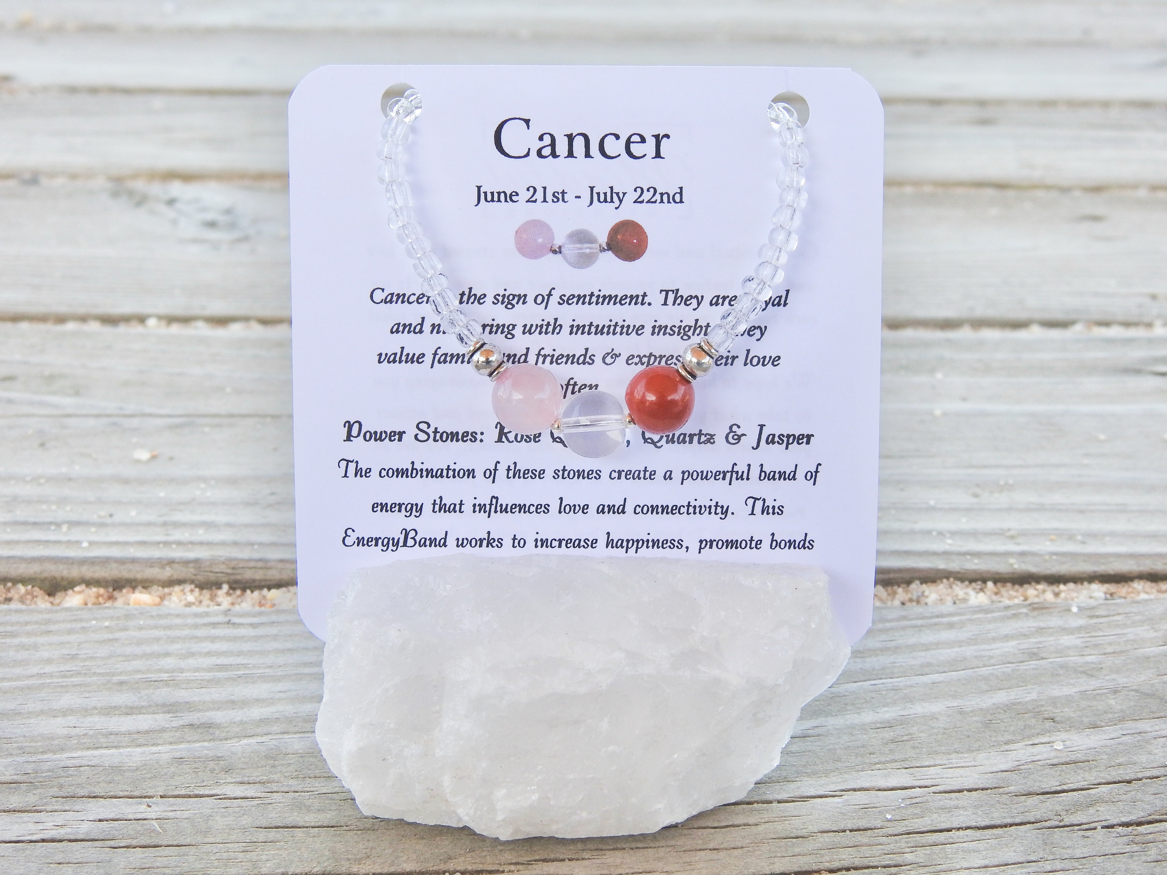 Cancer Bracelet- Zodiac Bracelet - Mindful Intentions