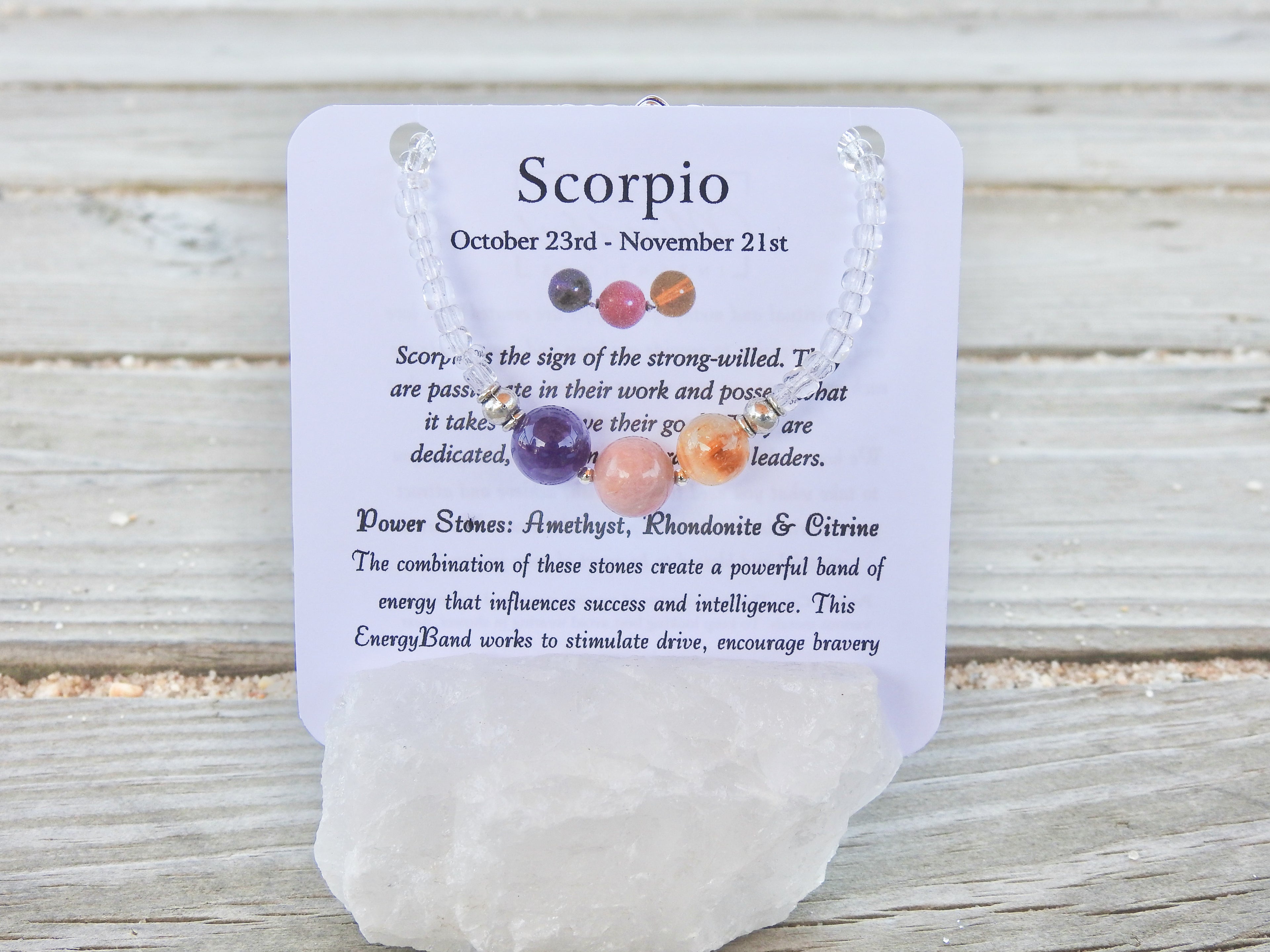 Scorpio Bracelet- Zodiac Bracelet - Mindful Intentions