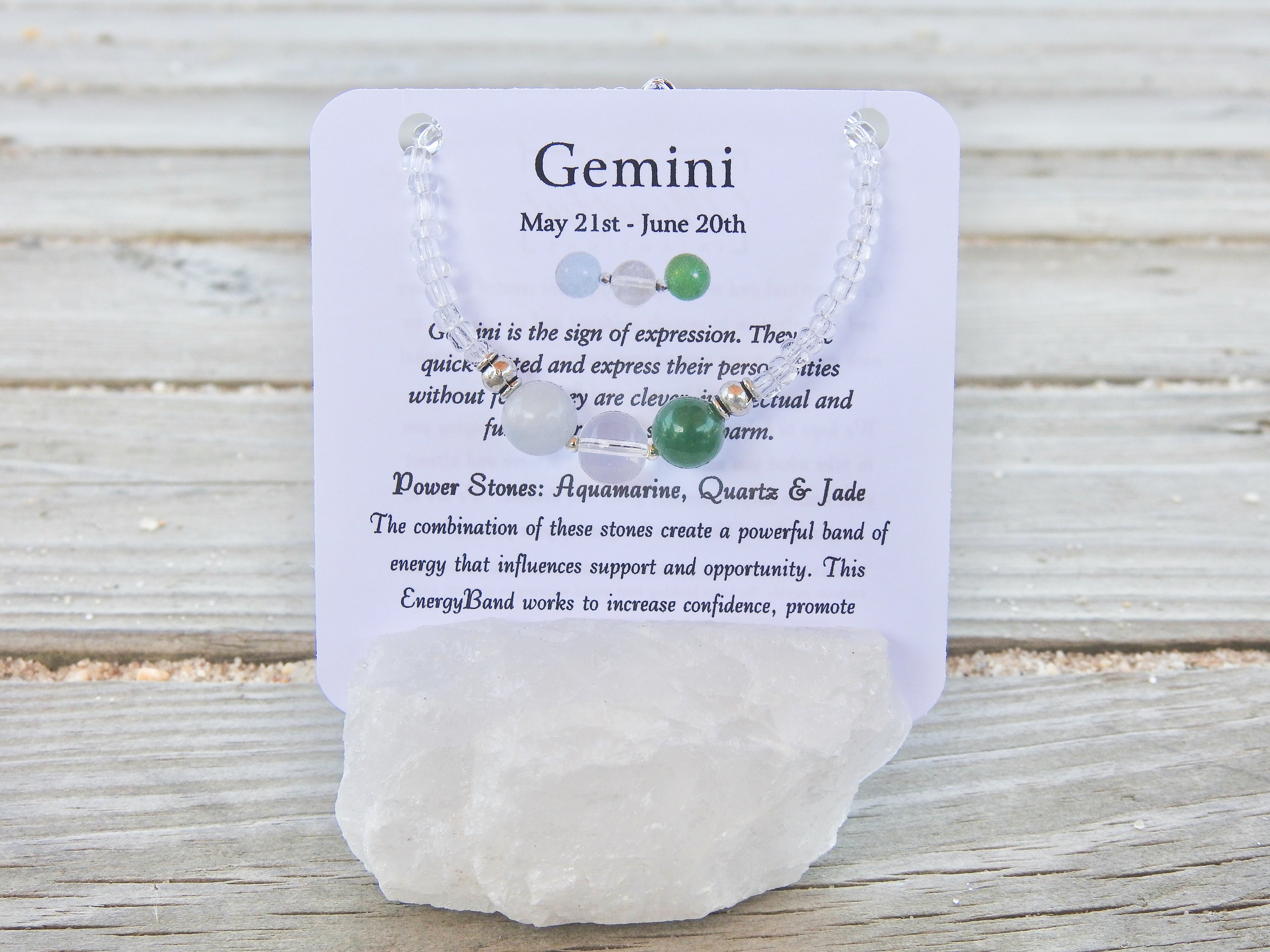 Gemini Bracelet- Zodiac Bracelet - Mindful Intentions