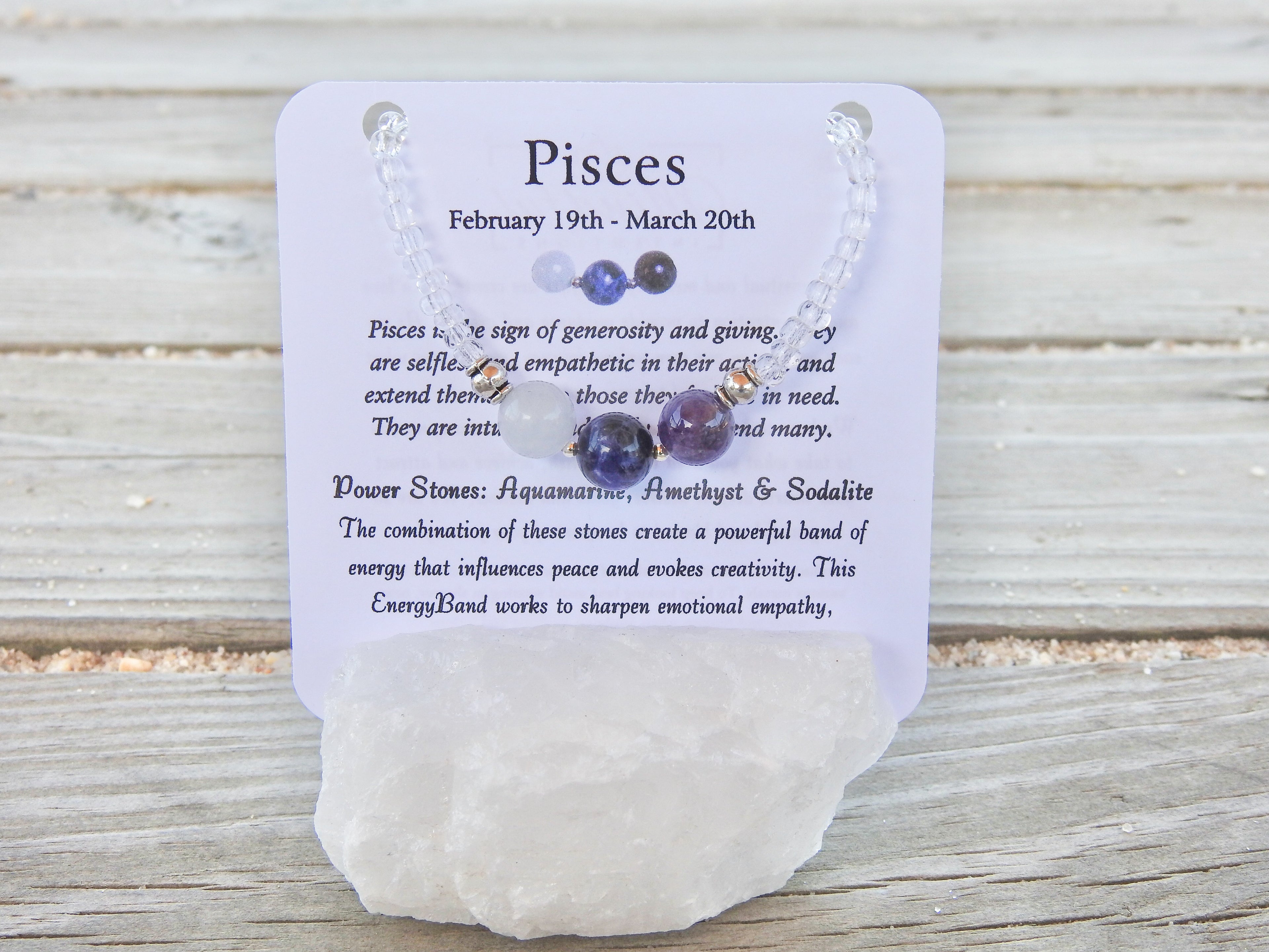 Pisces Bracelet- Zodiac Bracelet - Mindful Intentions