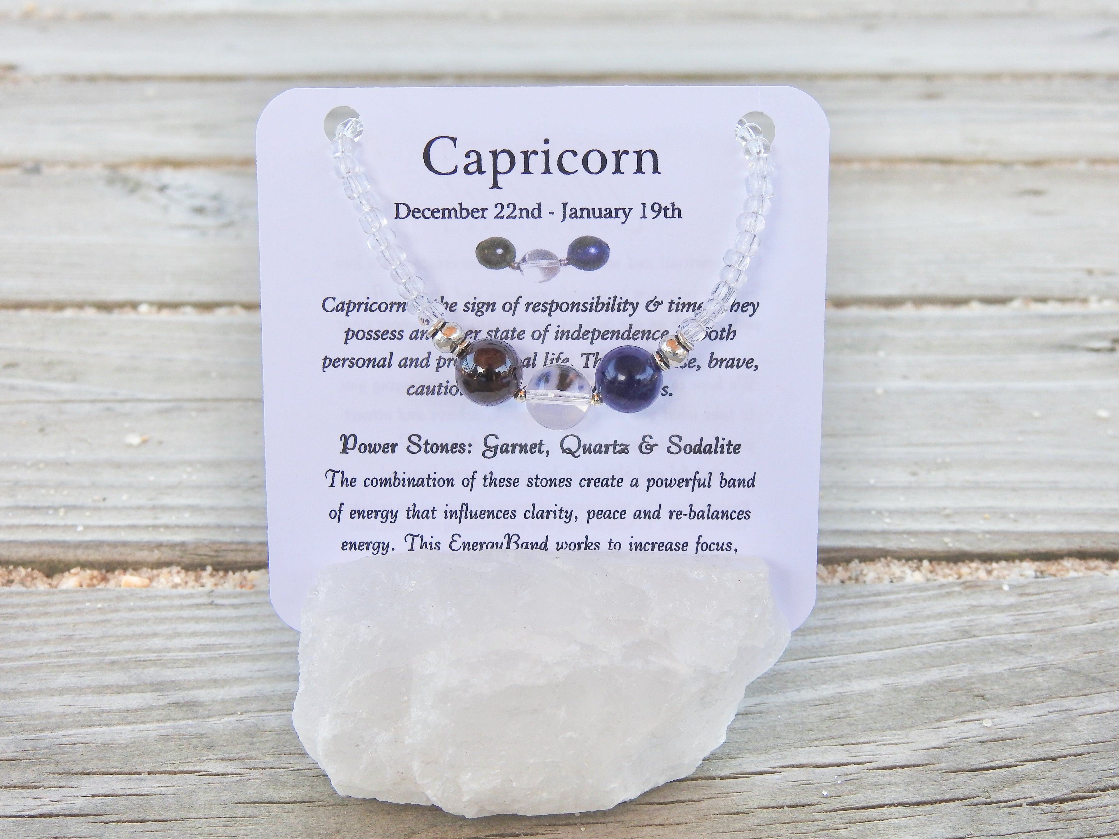 Capricorn- Zodiac EnergyBand - Mindful Intentions