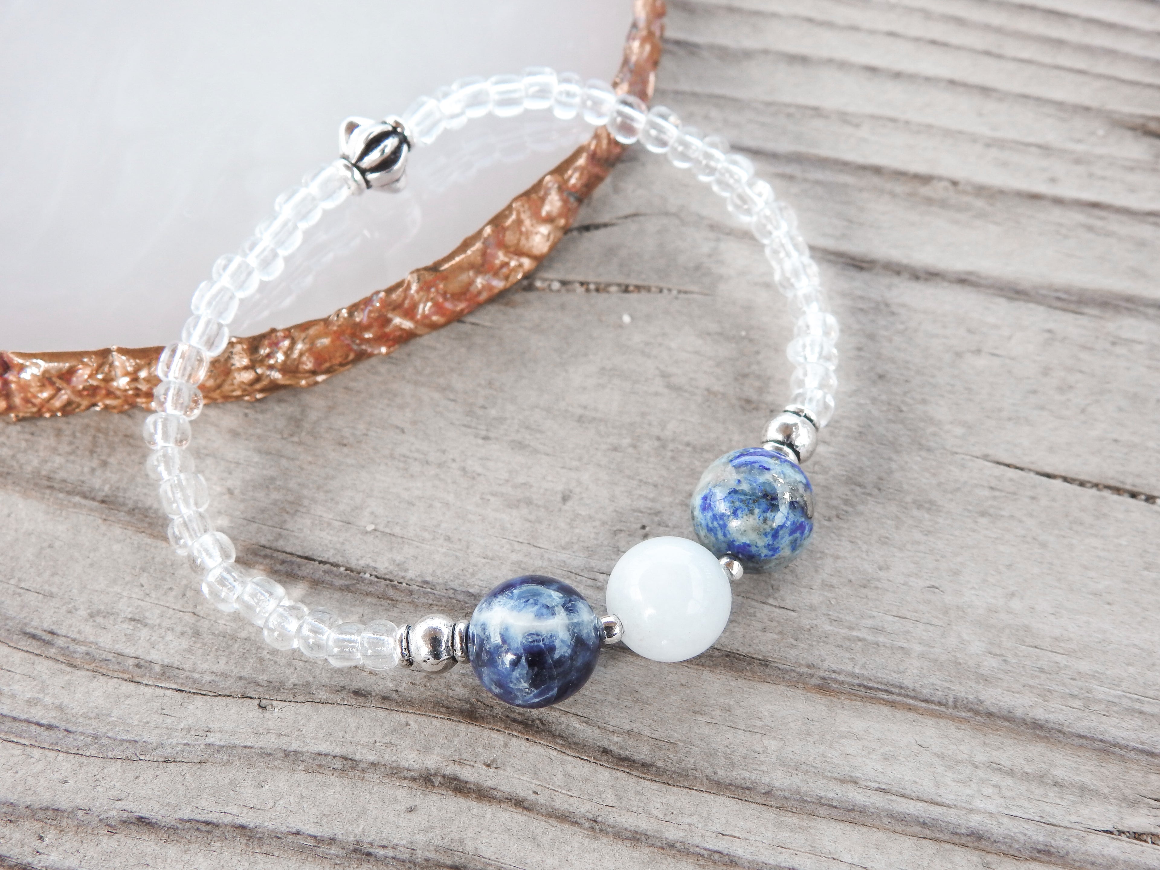 Throat Chakra Bracelet- For Communication & Self Expression - Mindful Intentions