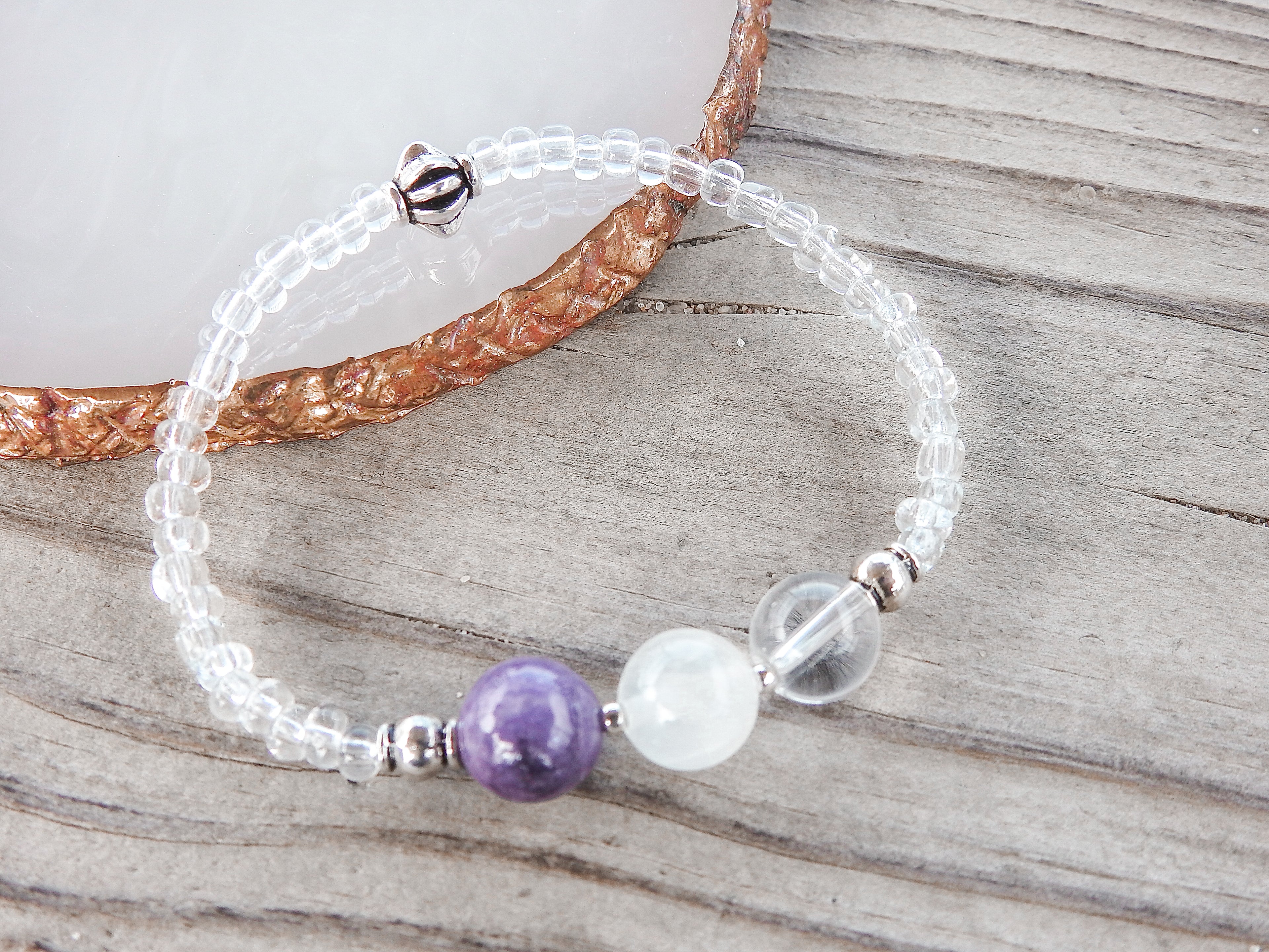 Crown Chakra Bracelet- For Divine Guidance & Universal Connection - Mindful Intentions