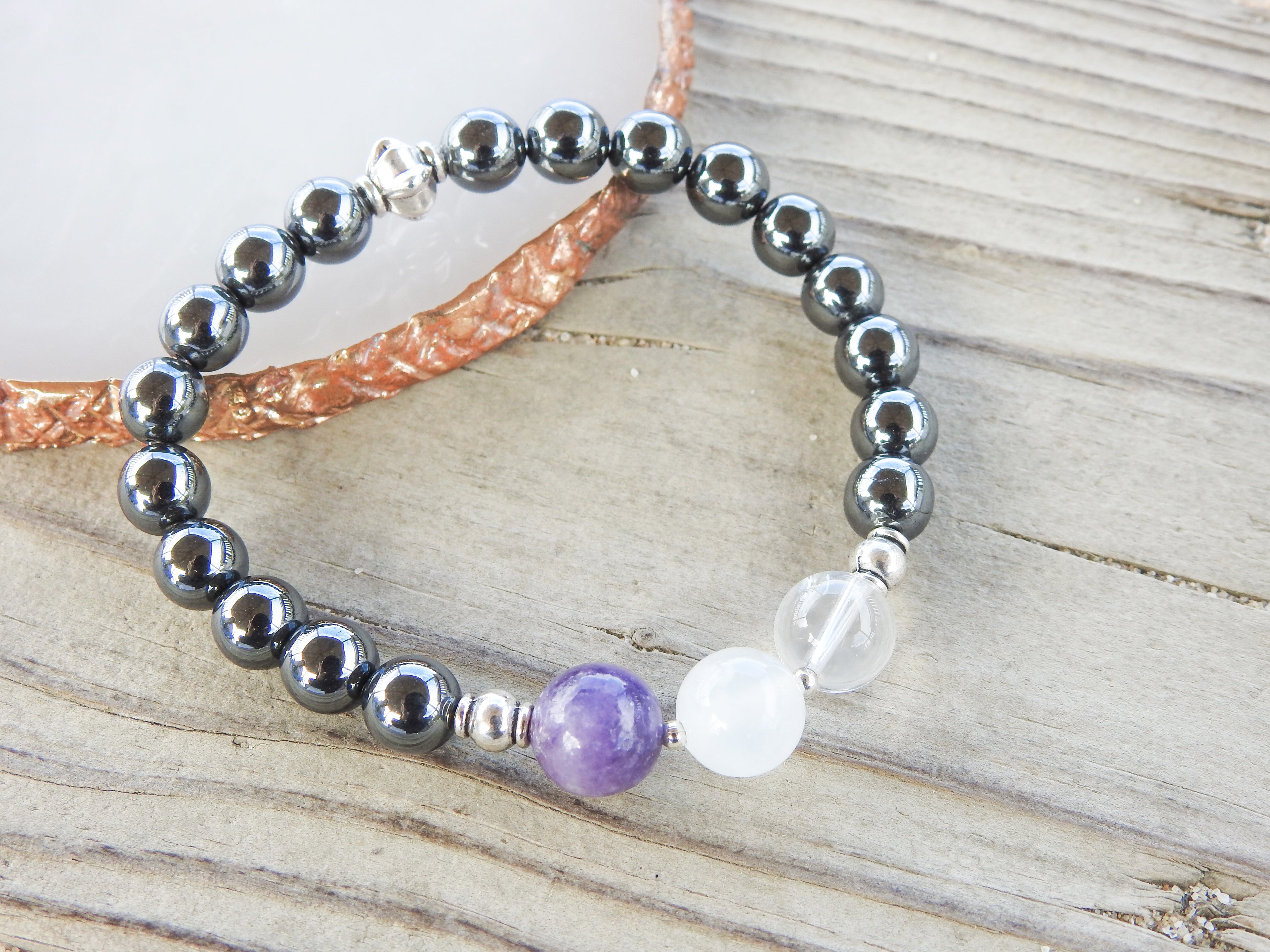Men's Crown Chakra Bracelet- For Divine Guidance & Universal Connection - Mindful Intentions
