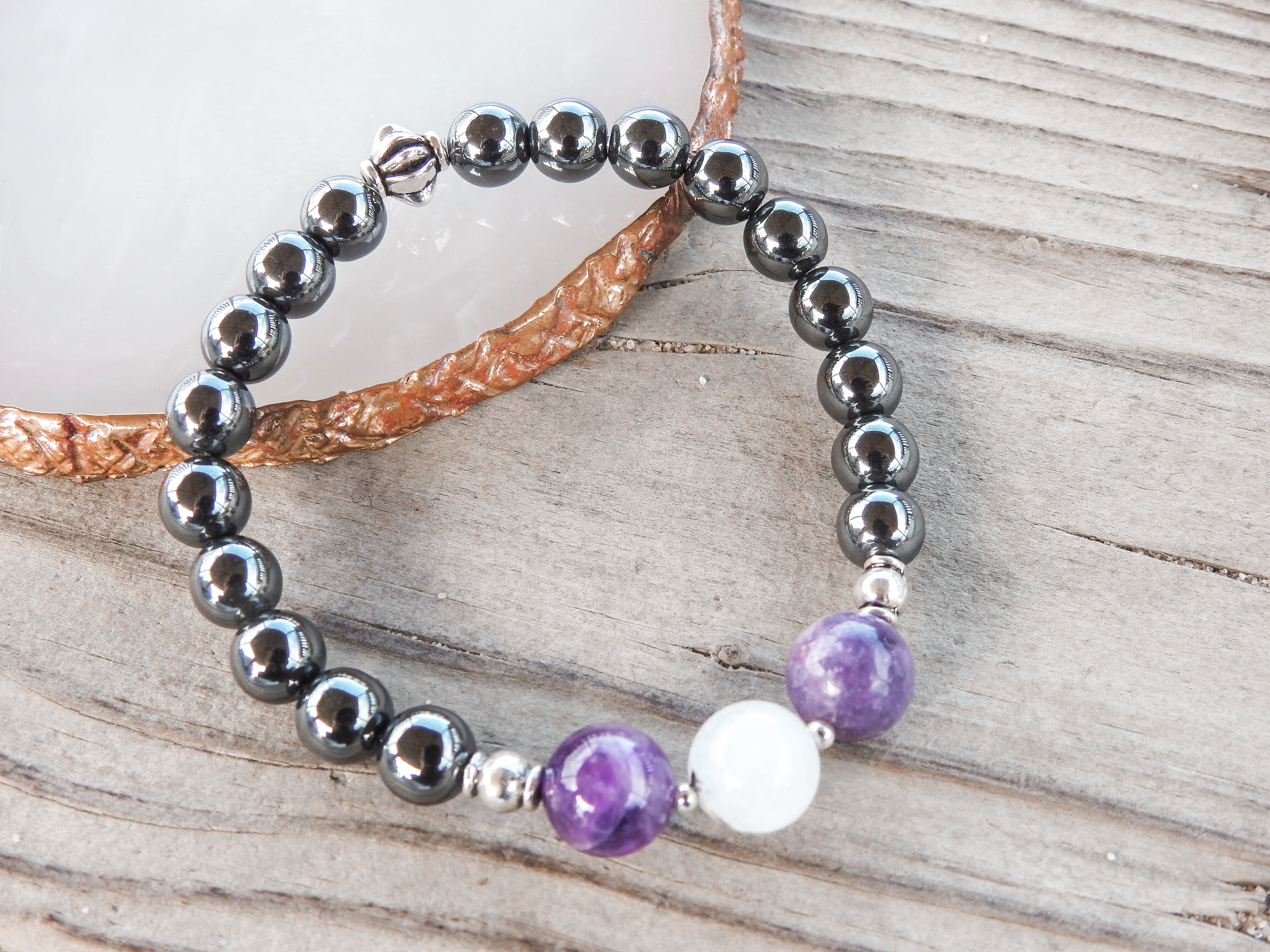 Men's Third Eye Chakra Bracelet- For Building Intuition & Manifestation - Mindful Intentions