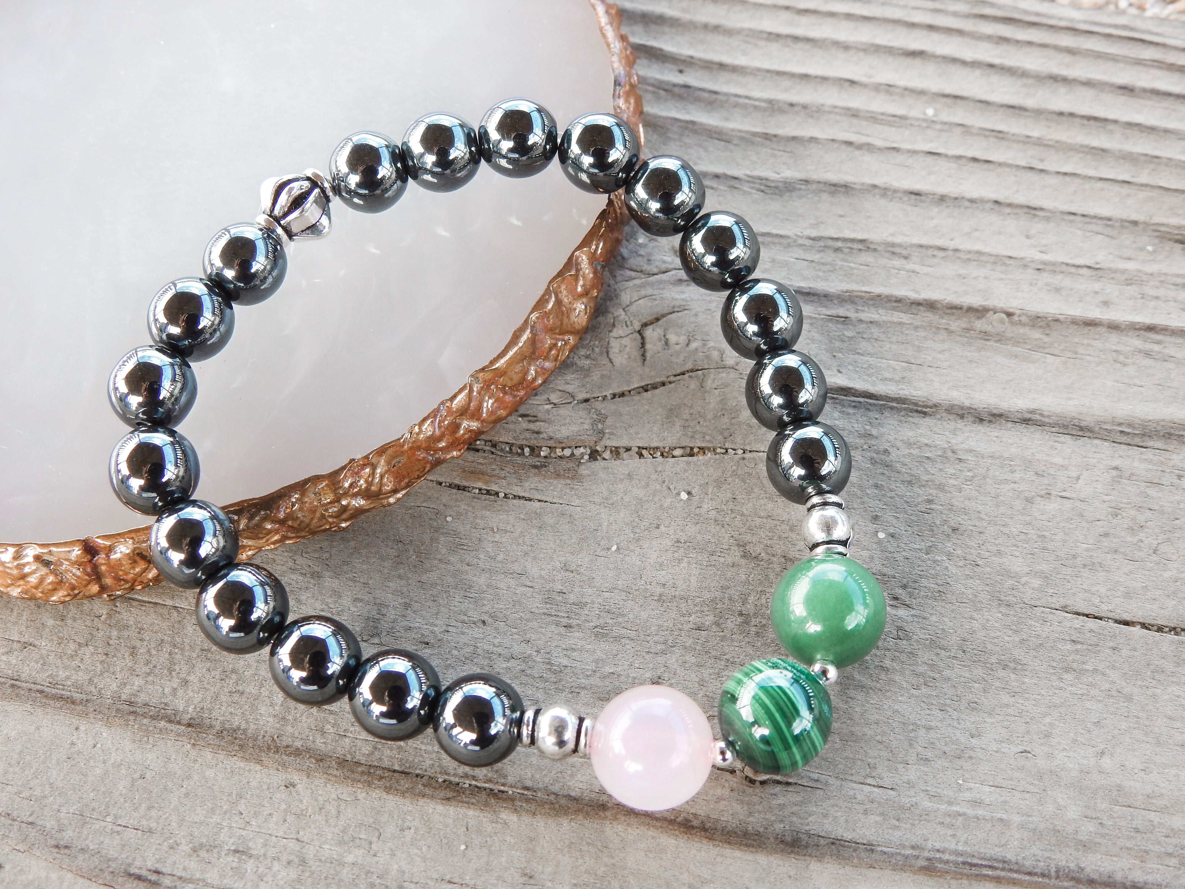 Men's Heart Chakra Bracelet- For Heart Healing & Emotional Support - Mindful Intentions