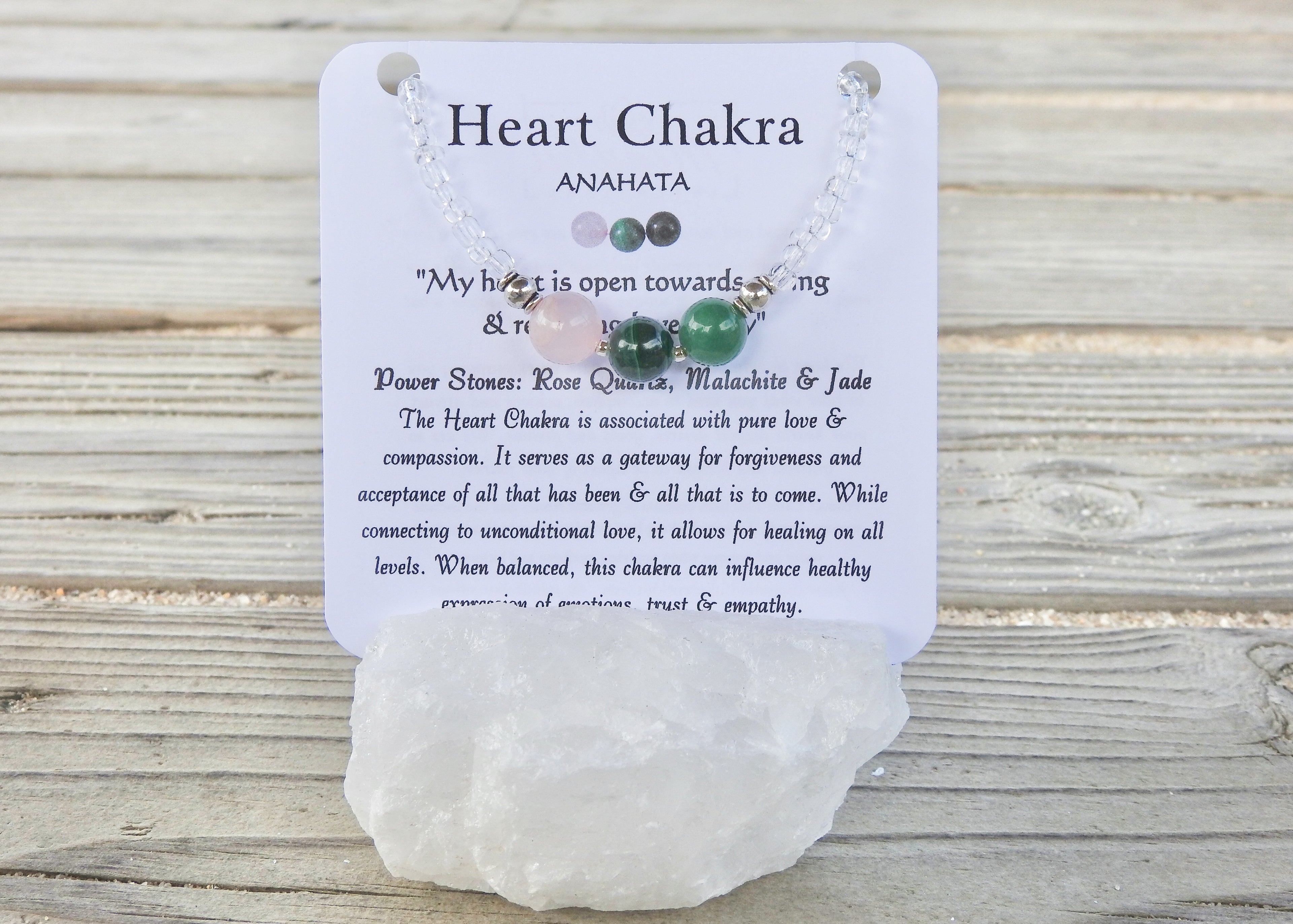 Heart Chakra Bracelet- For Love & Emotional Support - Mindful Intentions