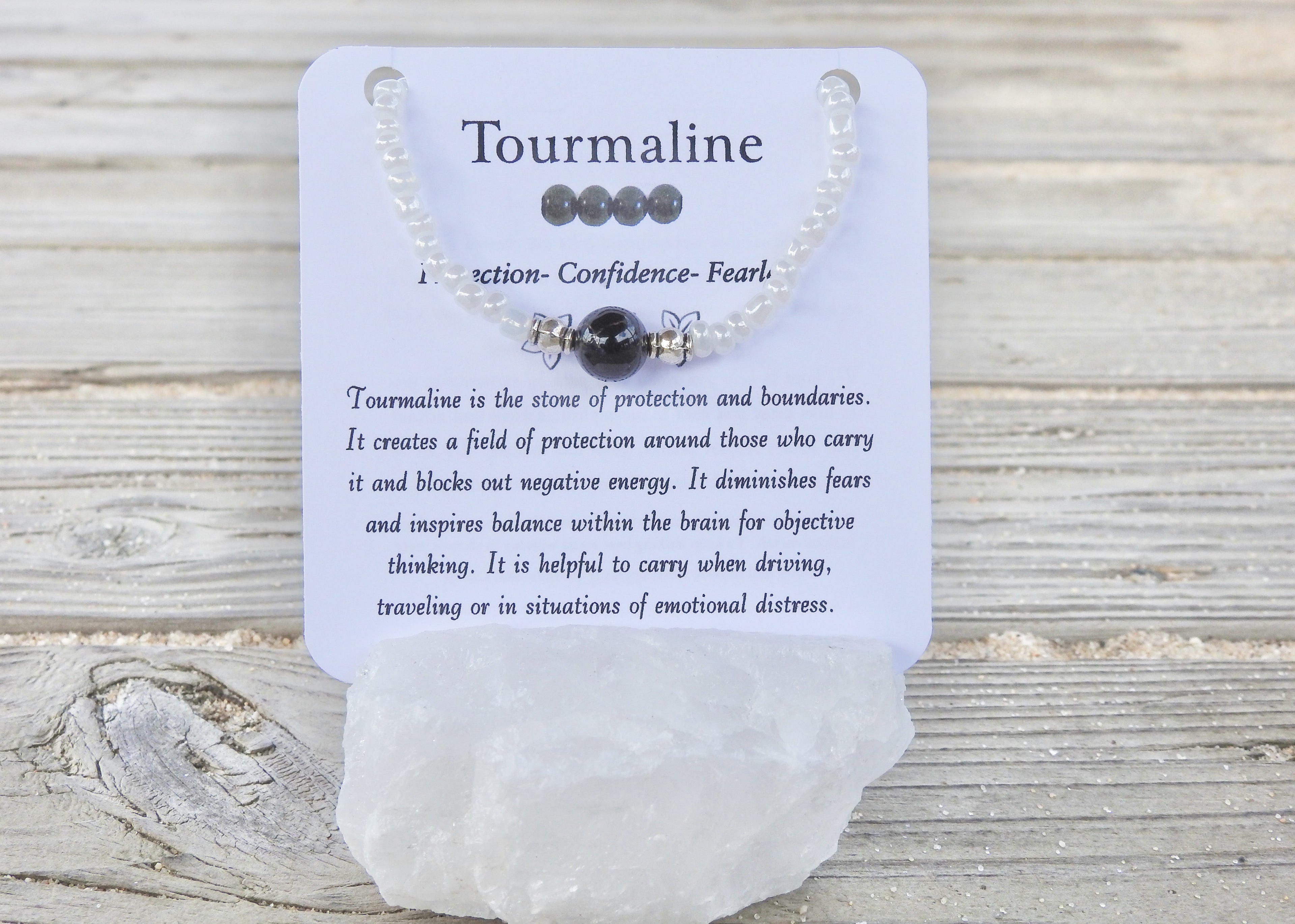 Tourmaline Bracelet- For Protection & Grounding - Mindful Intentions