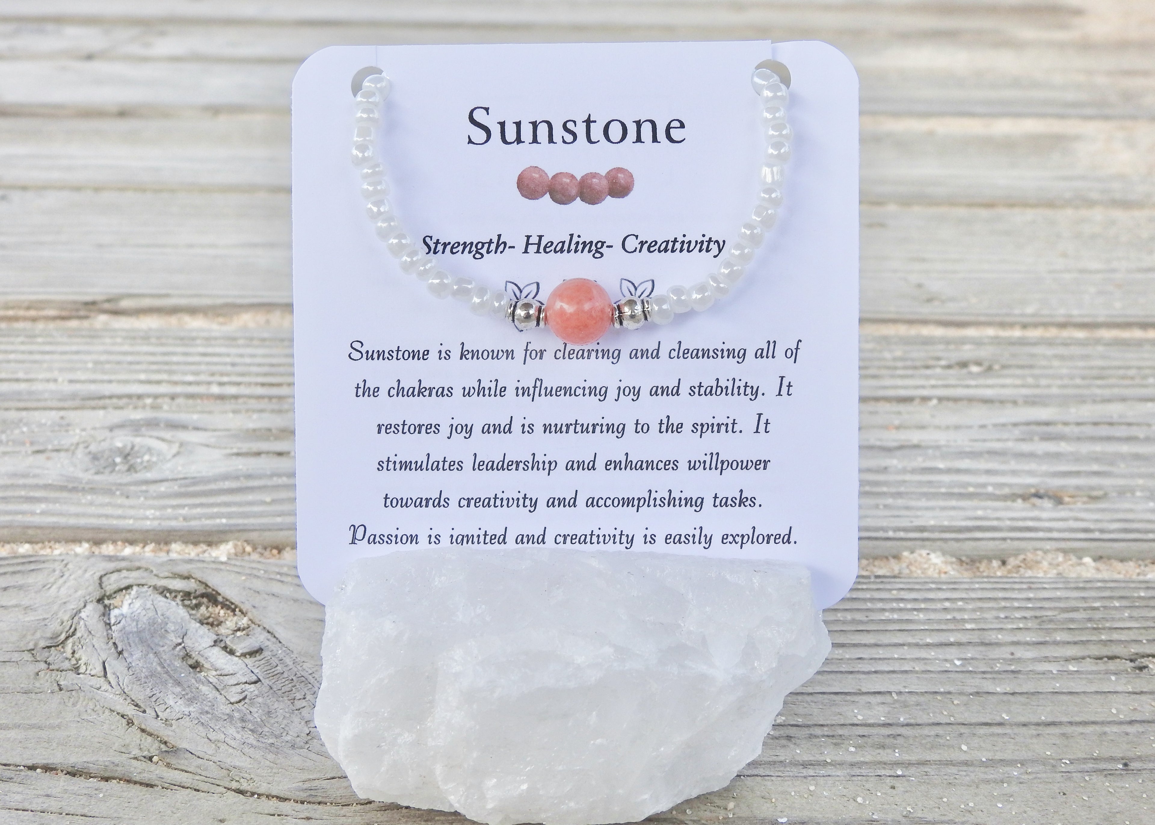 Sunstone Bracelet- For Pure Joy & Creativity - Mindful Intentions