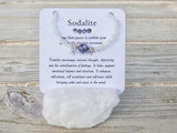 Sodalite Bracelet- For Peace & Social Anxiety - Mindful Intentions