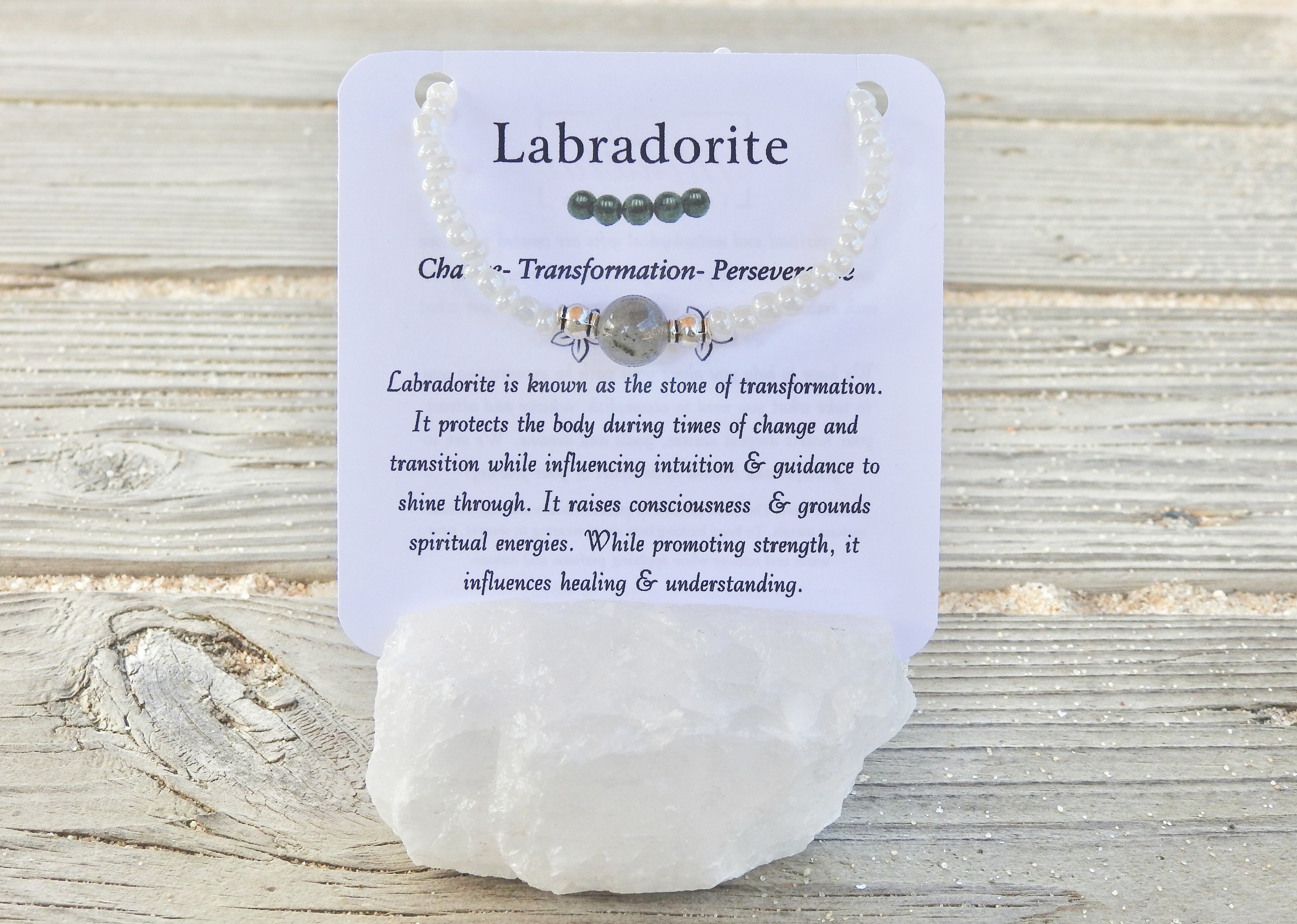Labradorite Bracelet- For Transformation & Spiritual Development - Mindful Intentions