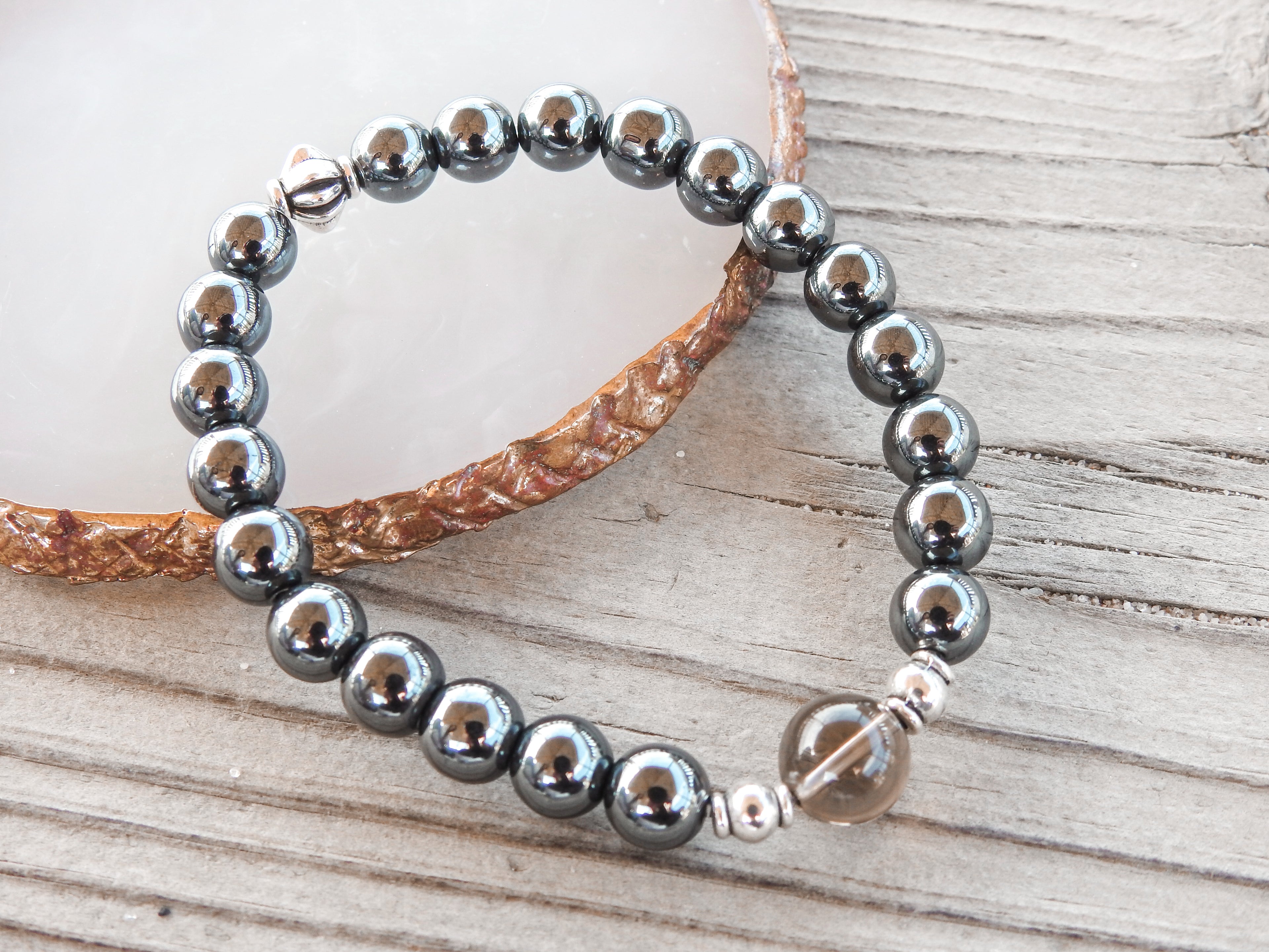 Smoky Quartz Bracelet for Grounding & Safety - Mindful Intentions