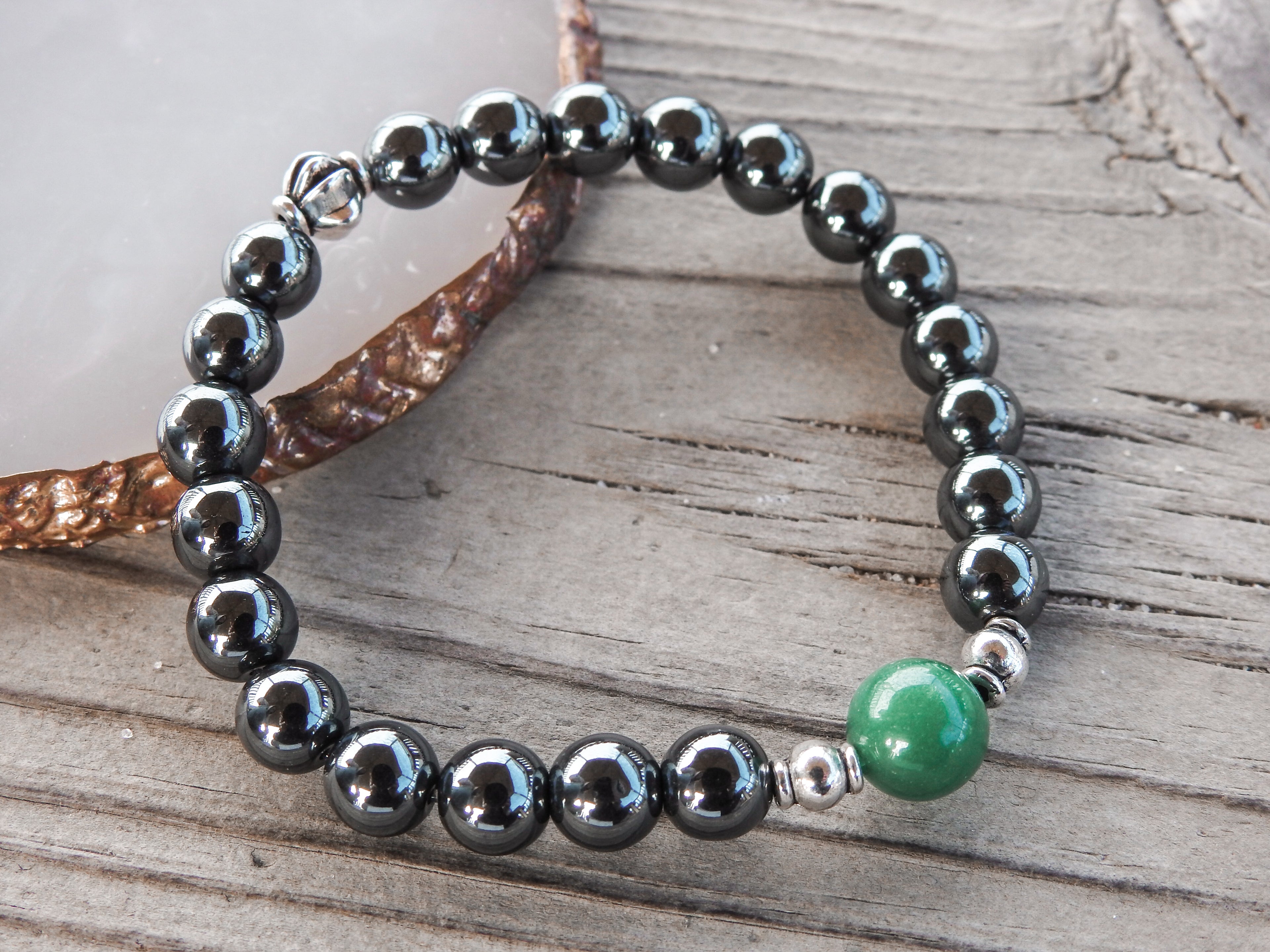 Green Jade Bracelet- For Luck and Harmony - Mindful Intentions