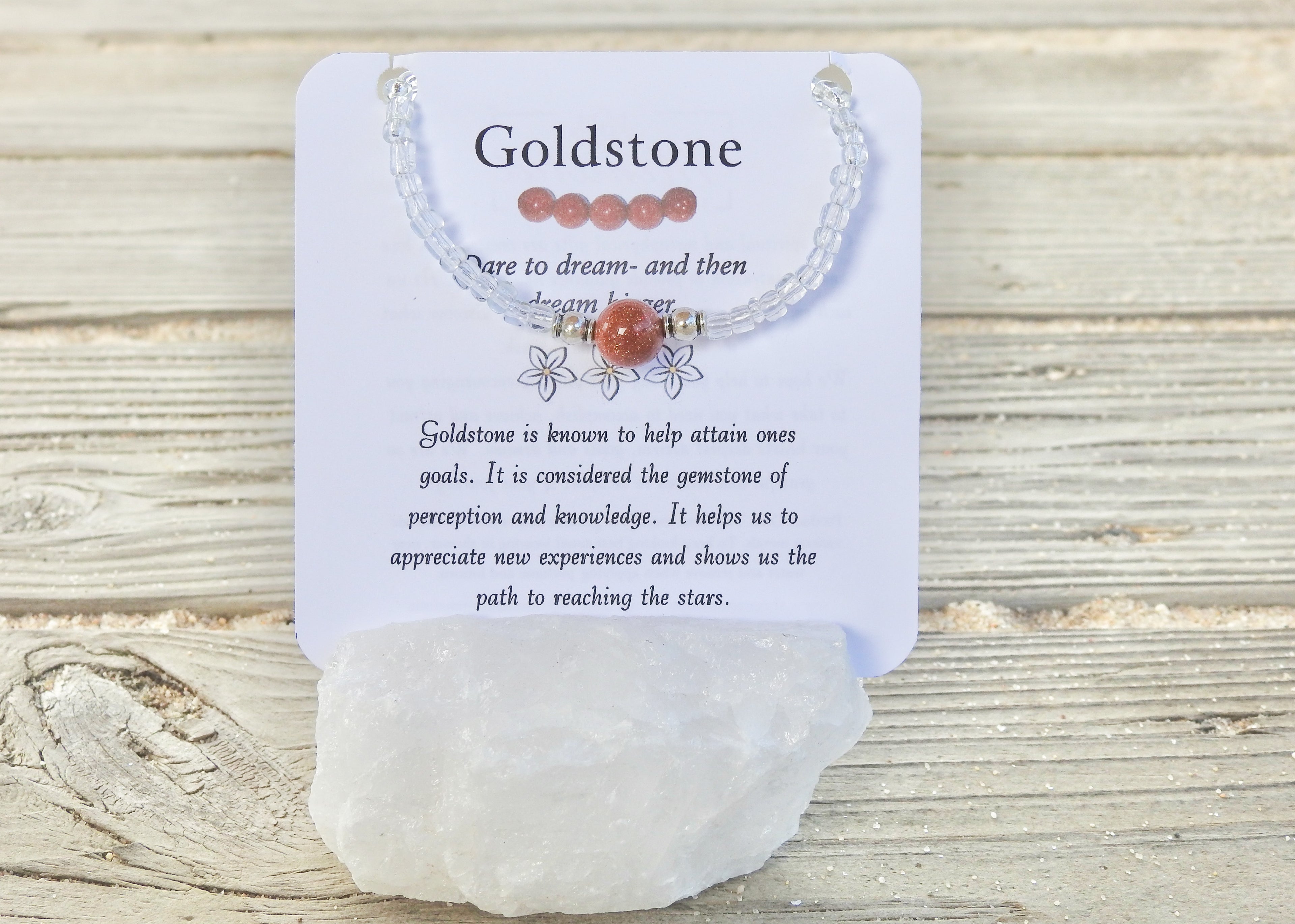 Goldstone Bracelet- For Achieving Goals & Success - Mindful Intentions