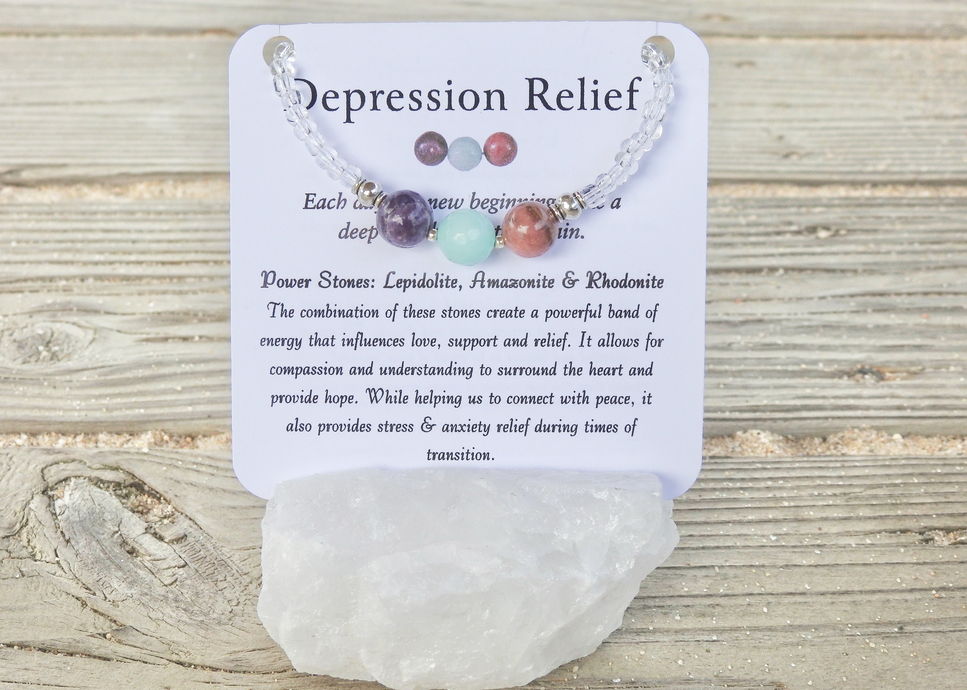 Depression Relief Bracelet - Mindful Intentions