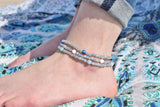 Courage Anklet- Amazonite Beaded Anklet - Mindful Intentions