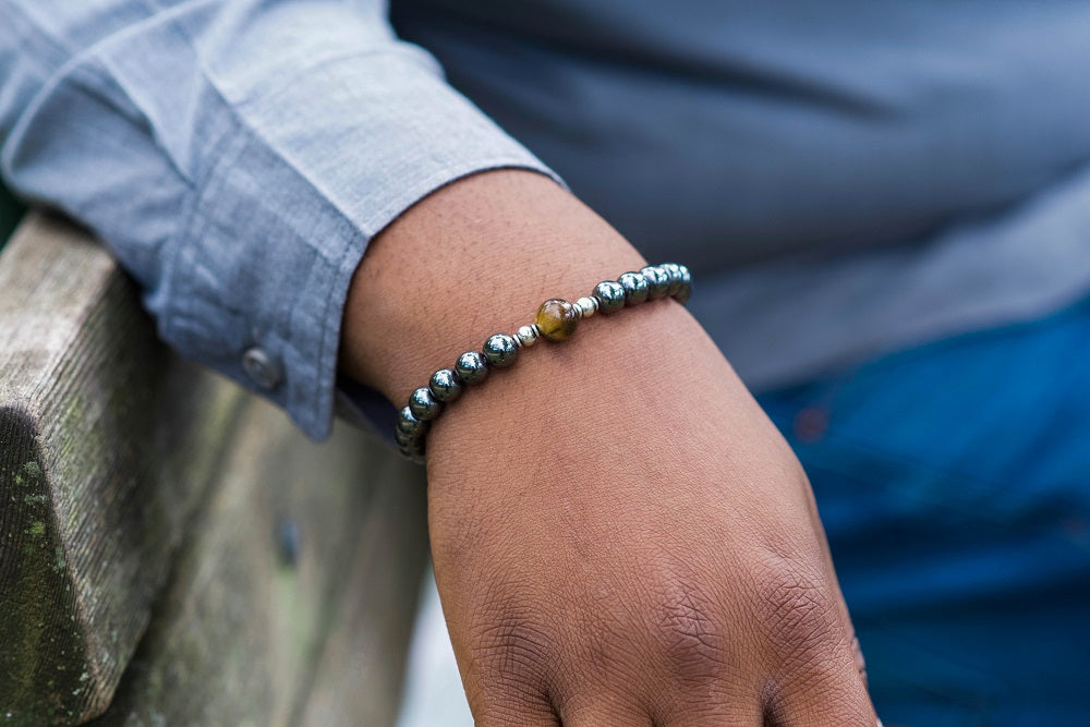 Tiger Eye Men's Bracelet For Bravery & Confidence - Mindful Intentions