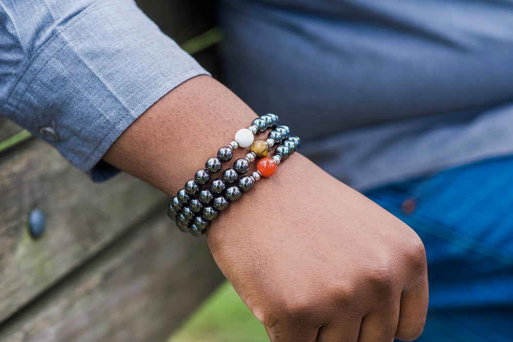 Tiger Eye Men's Bracelet For Bravery & Confidence - Mindful Intentions