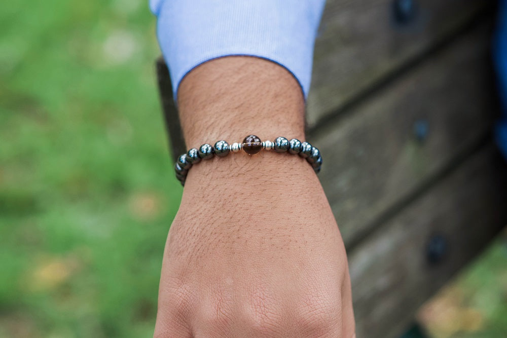 Smoky Quartz Bracelet for Grounding & Safety - Mindful Intentions
