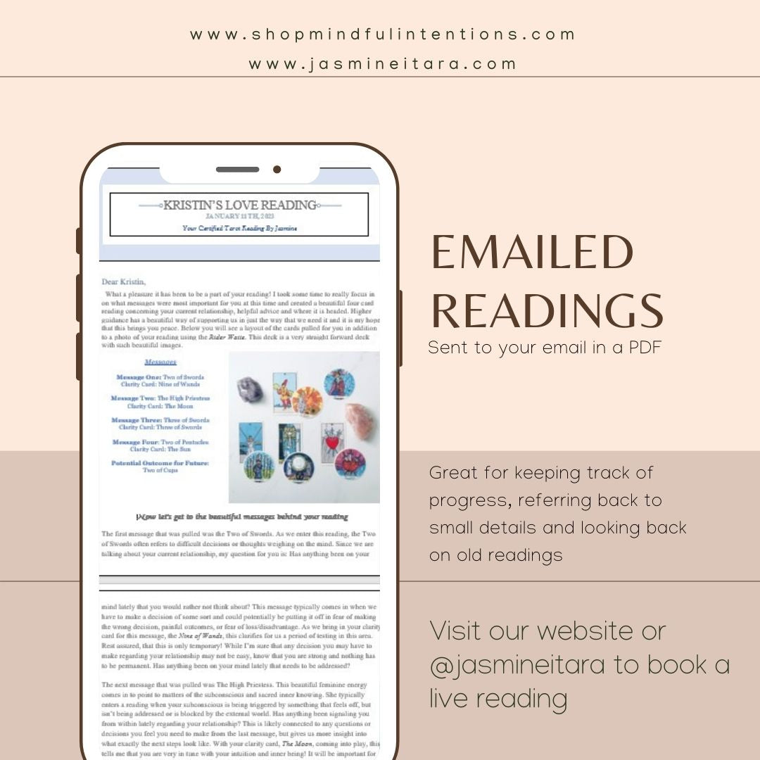 Empath Tarot Reading- Emailed Tarot Reading For Empaths - Mindful Intentions