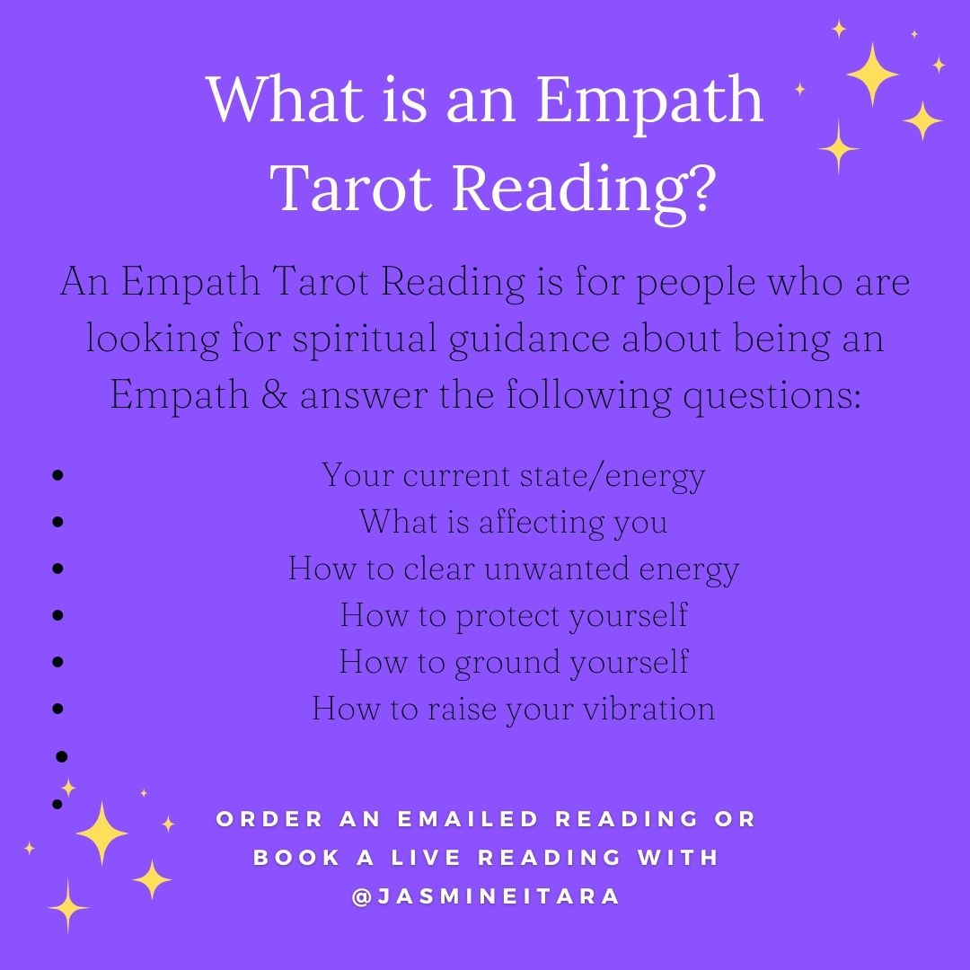 Empath Tarot Reading- Emailed Tarot Reading For Empaths - Mindful Intentions