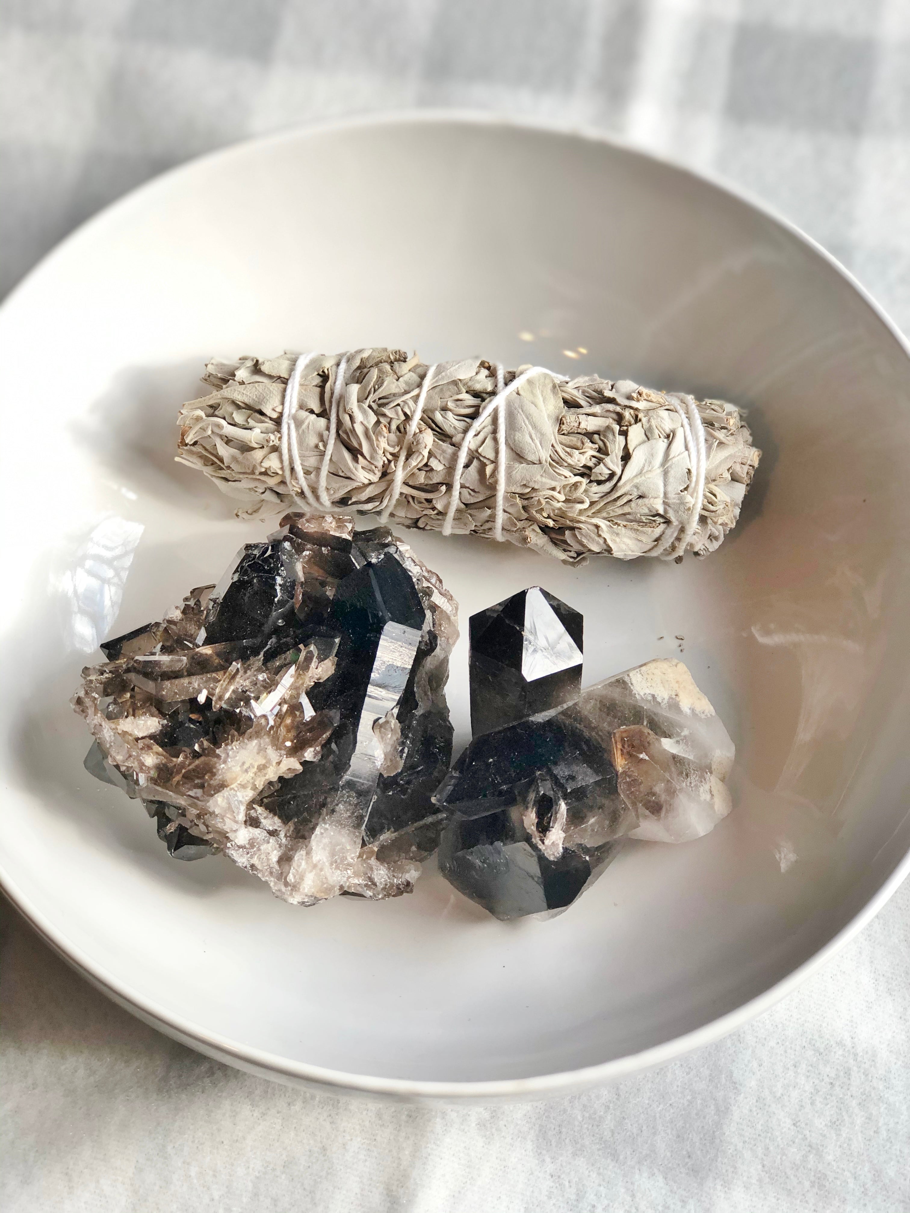 Smoky Quartz Clusters- Stone for Grounding & Security - Mindful Intentions