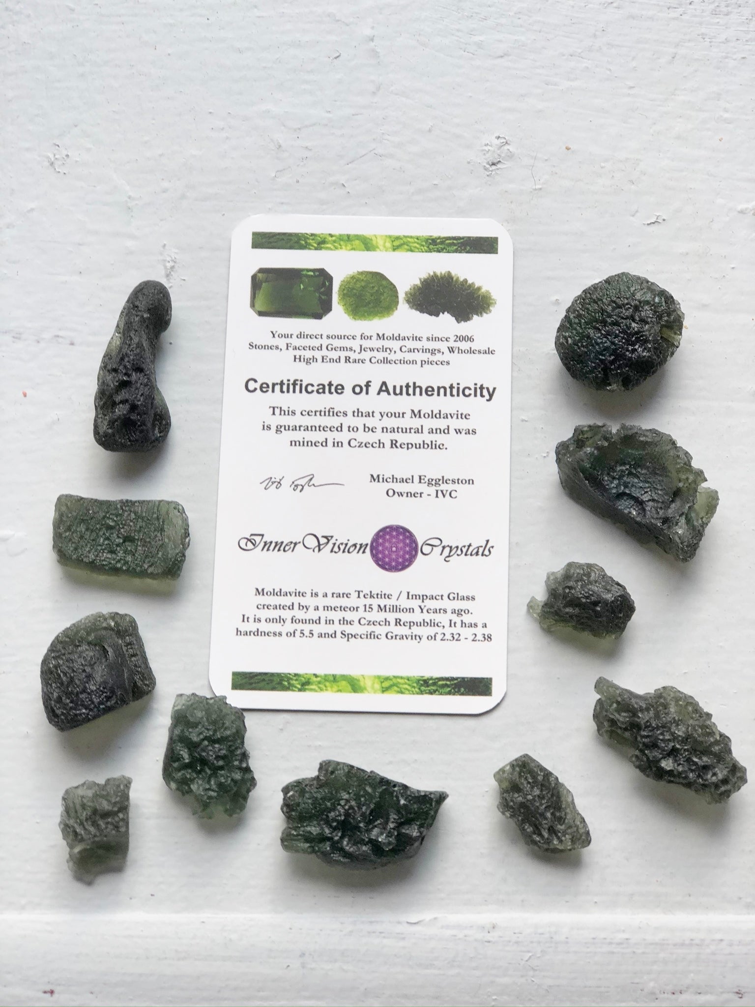 Moldavite- The Transformation Stone- Genuine Rare Tektite from Czech Republic - Mindful Intentions