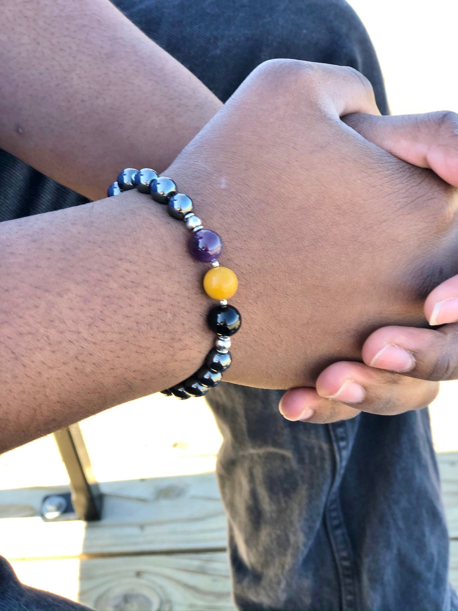 Aquarius Bracelet- Men's Zodiac Bracelet - Mindful Intentions