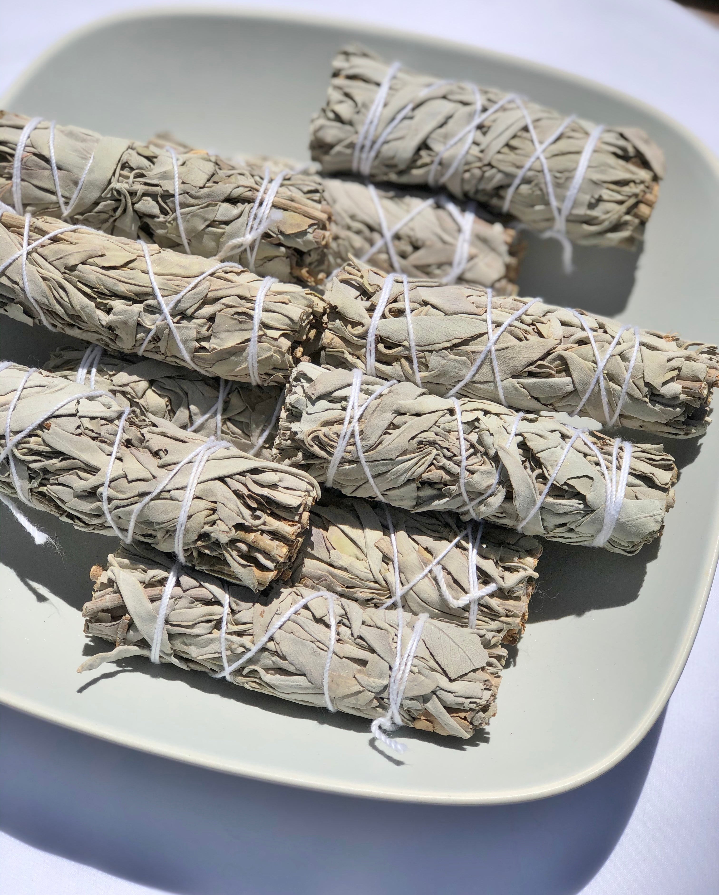 White Sage Smudging Stick- Includes Ritual Instruction Card - Mindful Intentions