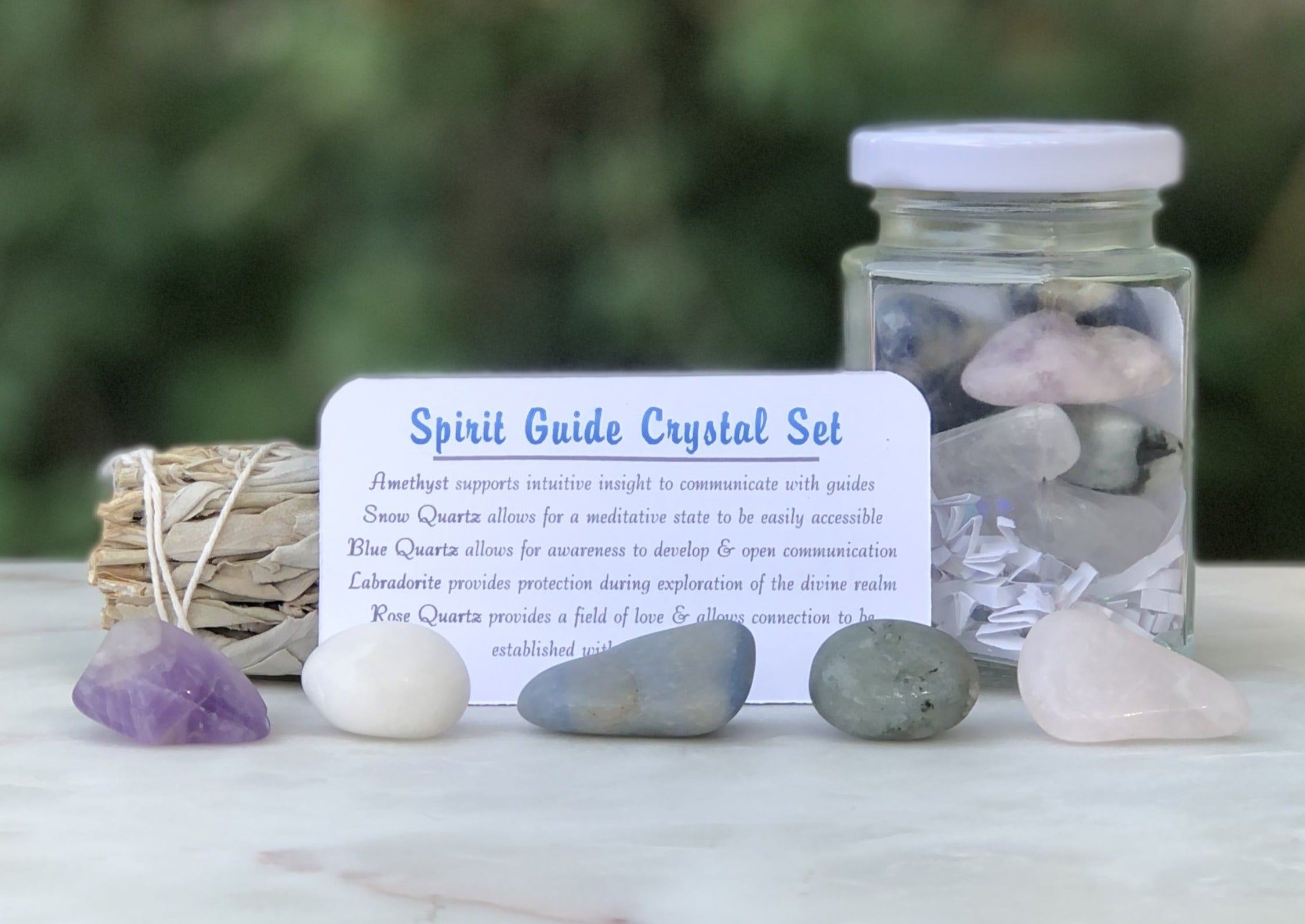 Spirit Guide Crystal Jar Set - Mindful Intentions