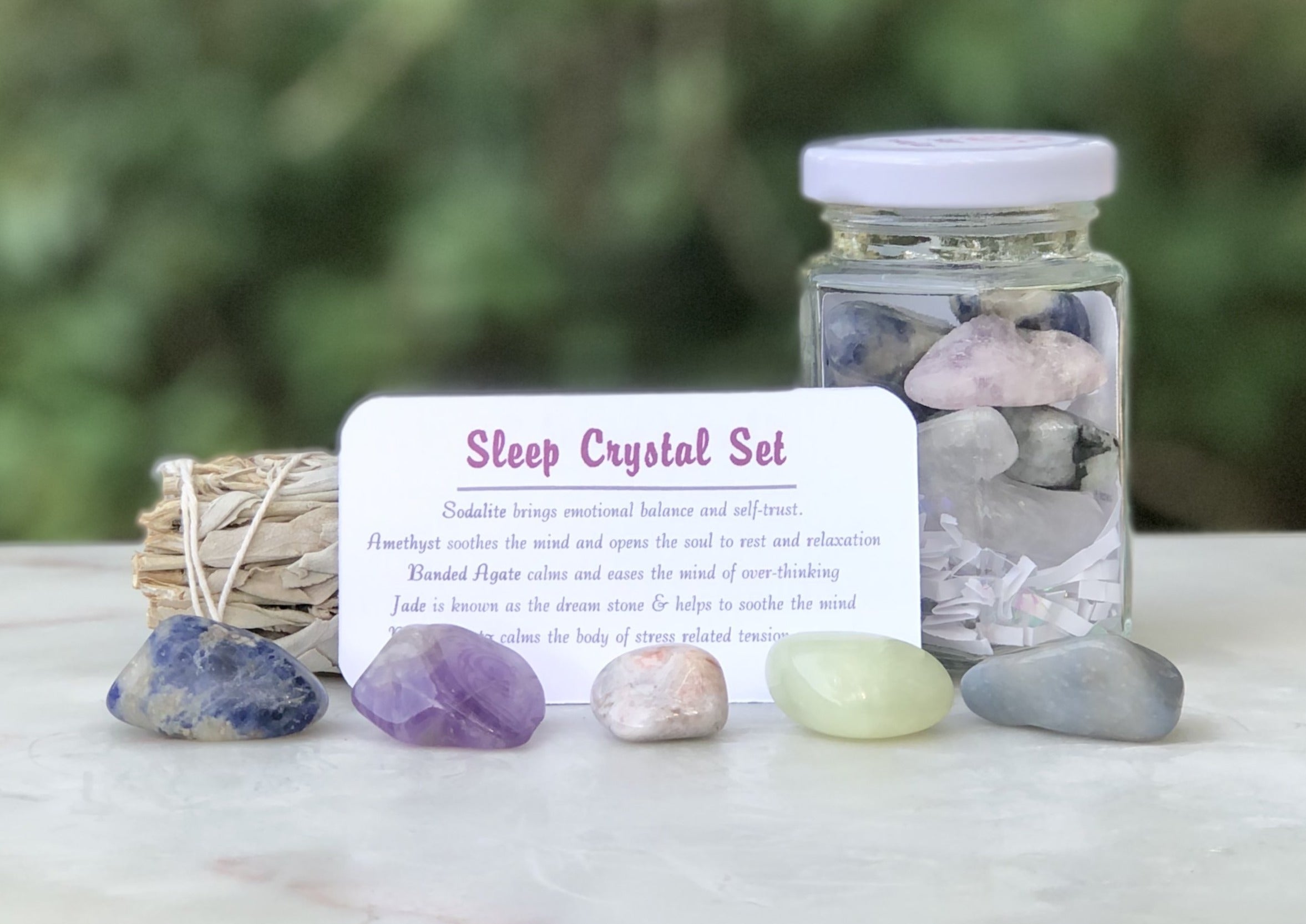 Sleep Crystal Jar Set - Mindful Intentions