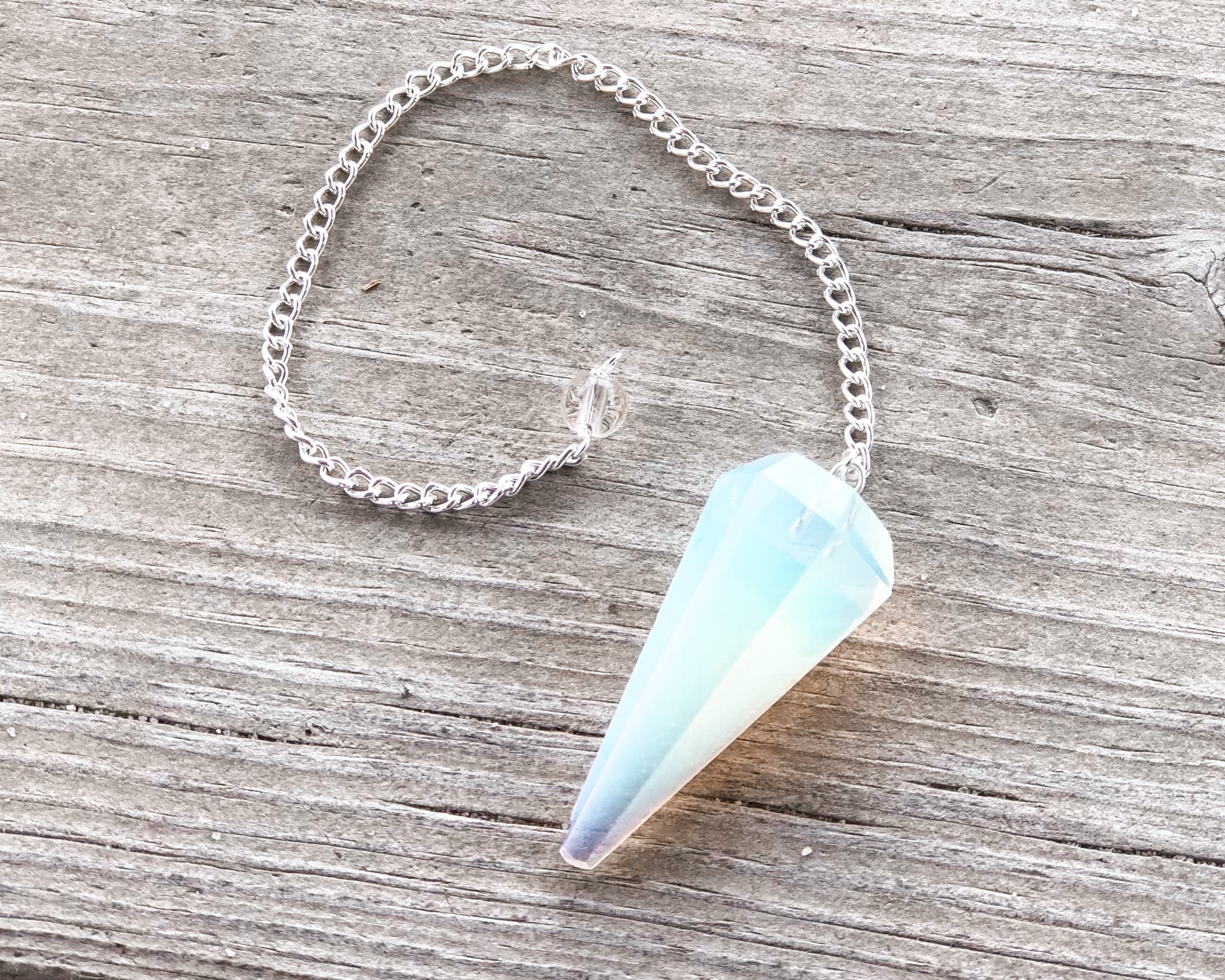 Opalite Pendulum with Dowsing Board & Instructions - Mindful Intentions