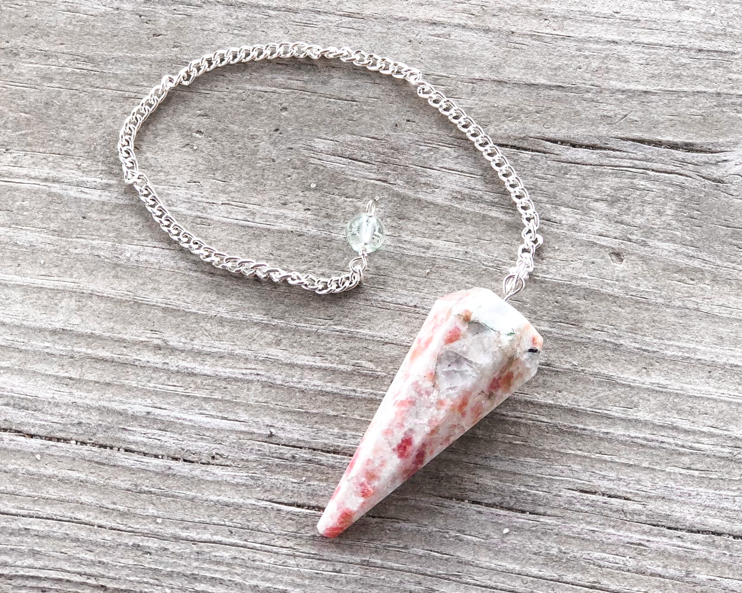 Sunstone Pendulum with Dowsing Board & Instructions - Mindful Intentions