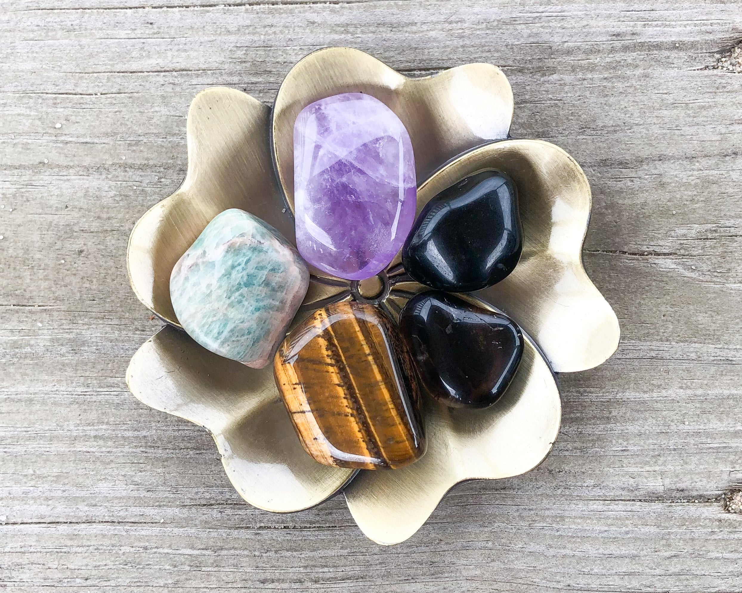 Protection Crystal Jar Set - Mindful Intentions