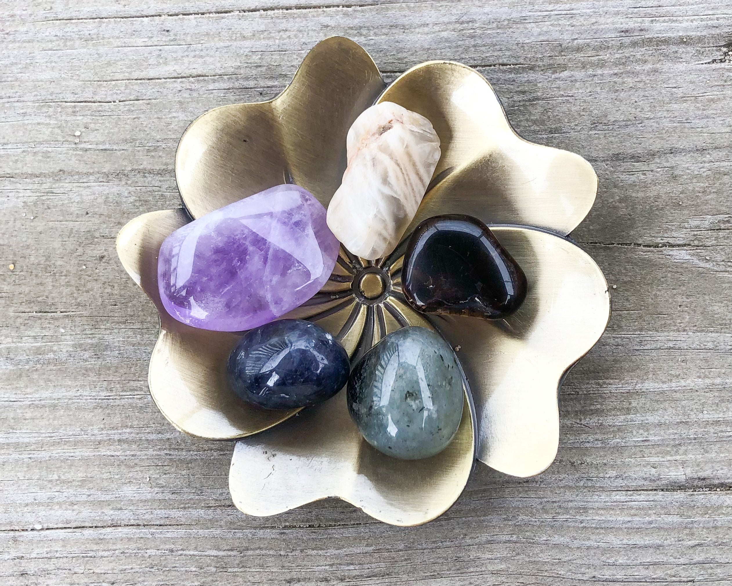 Spiritual Development Crystal Jar Set - Mindful Intentions