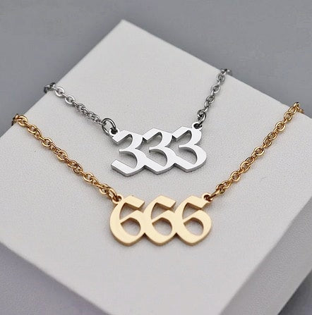 666 Angel Number Necklace- For Self Love & Balance - Mindful Intentions
