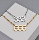 333 Angel Number Necklace- For Divine Timing & Spirit Guide Connection - Mindful Intentions