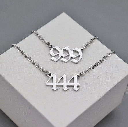 999 Angel Number Necklace- For Forward Movement & Life Lessons - Mindful Intentions