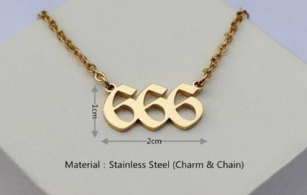 666 Angel Number Necklace- For Self Love & Balance - Mindful Intentions