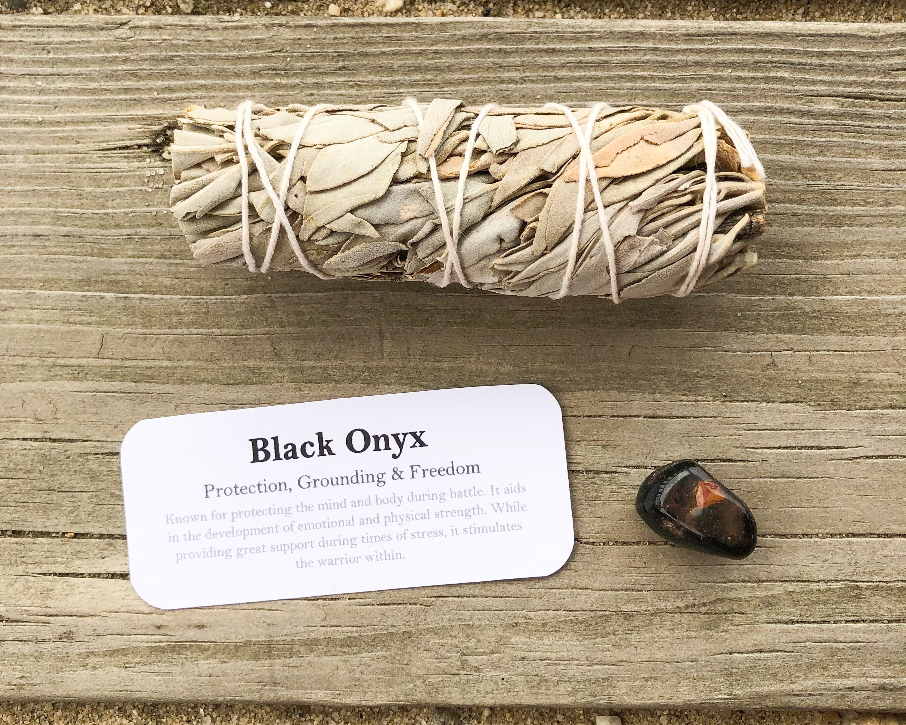 Onyx Tumbled Stones- Stone of Protection and Grounding - Mindful Intentions