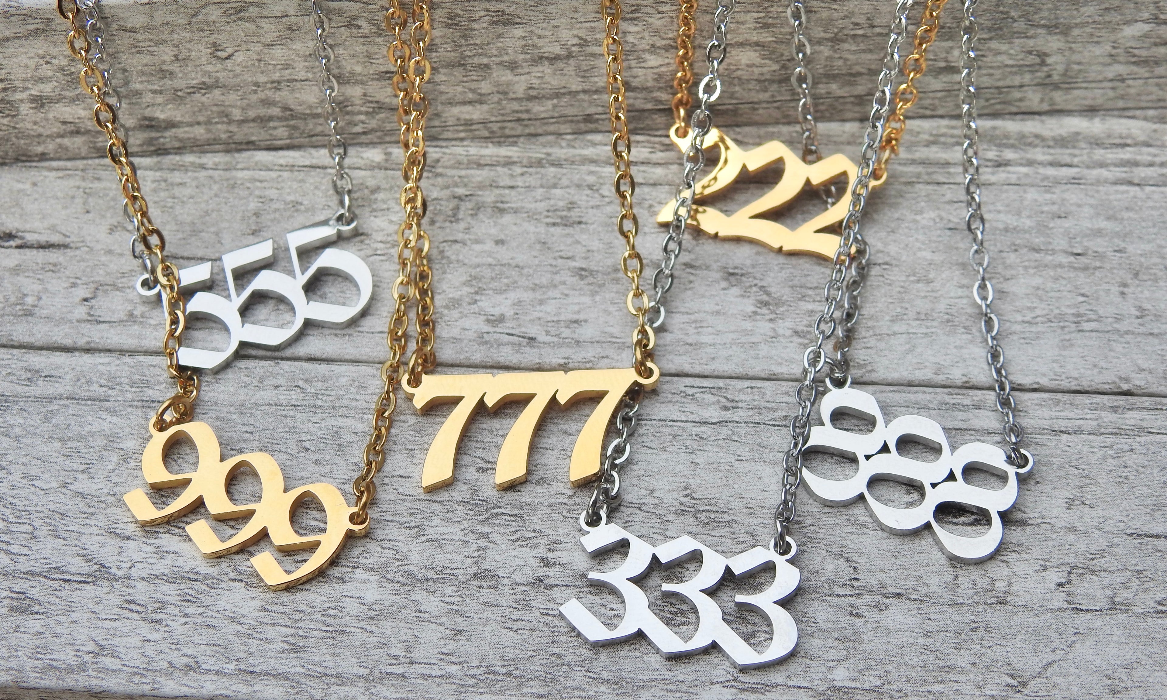 555 Angel Number Necklace- For Change & Transformation - Mindful Intentions