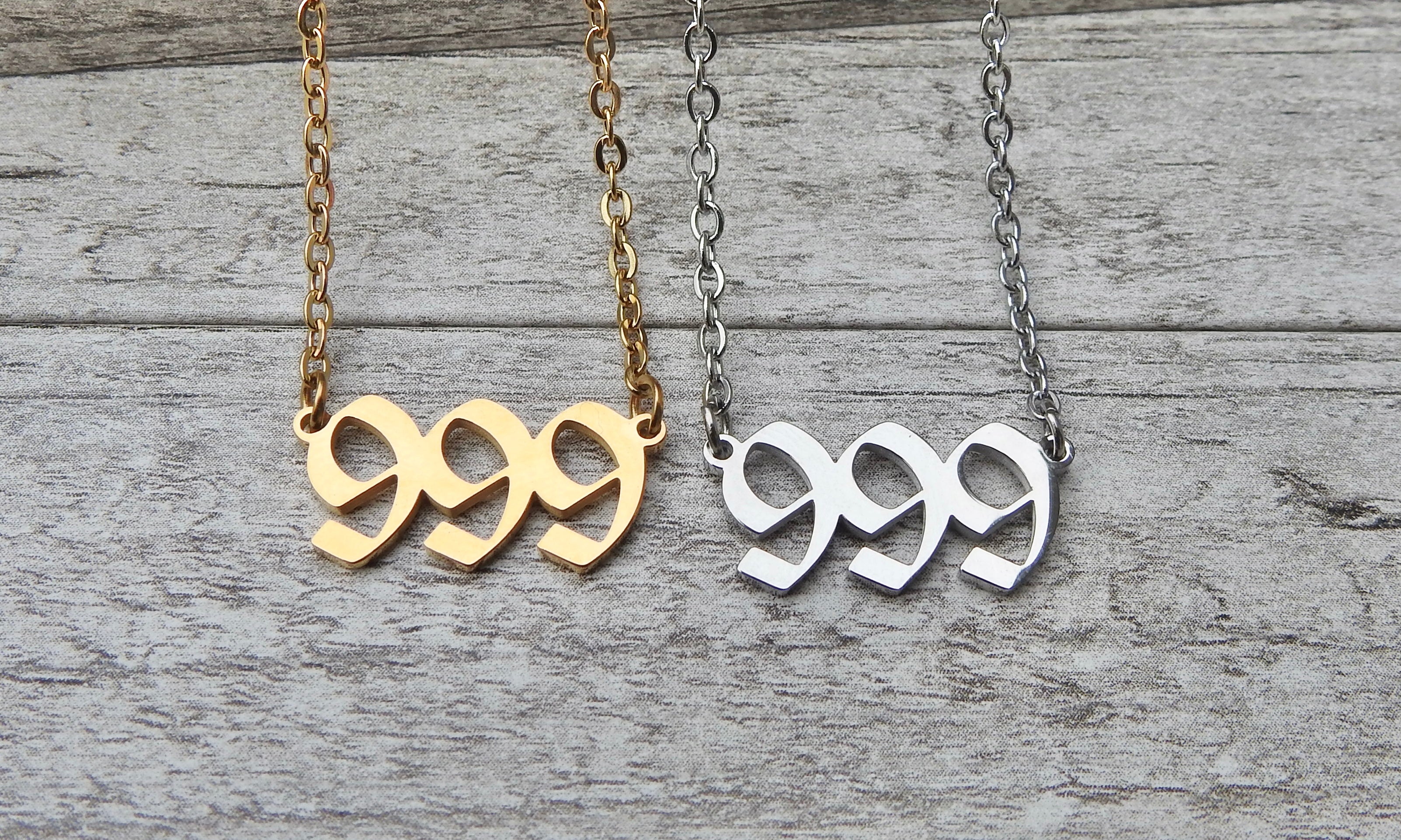 999 Angel Number Necklace- For Forward Movement & Life Lessons - Mindful Intentions