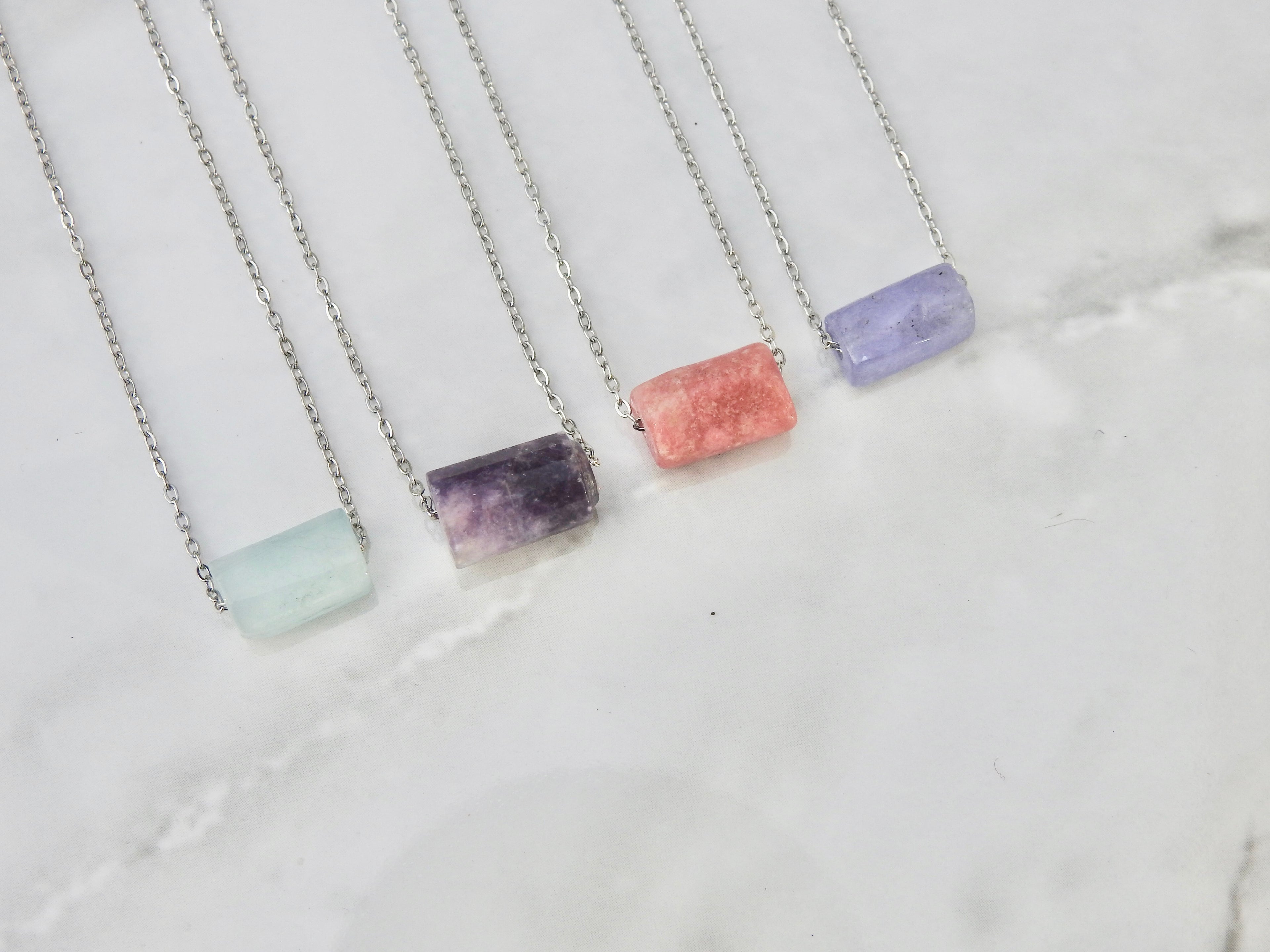 Thulite Necklace- Stone of New Habits & Healing the Past - Mindful Intentions