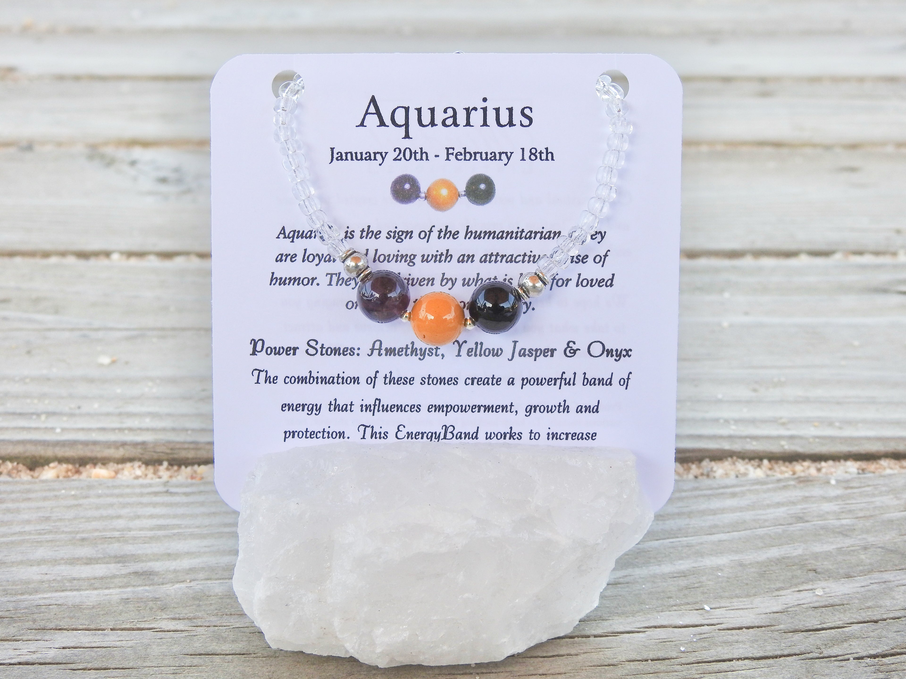 Aquarius Bracelet- Zodiac Bracelet - Mindful Intentions